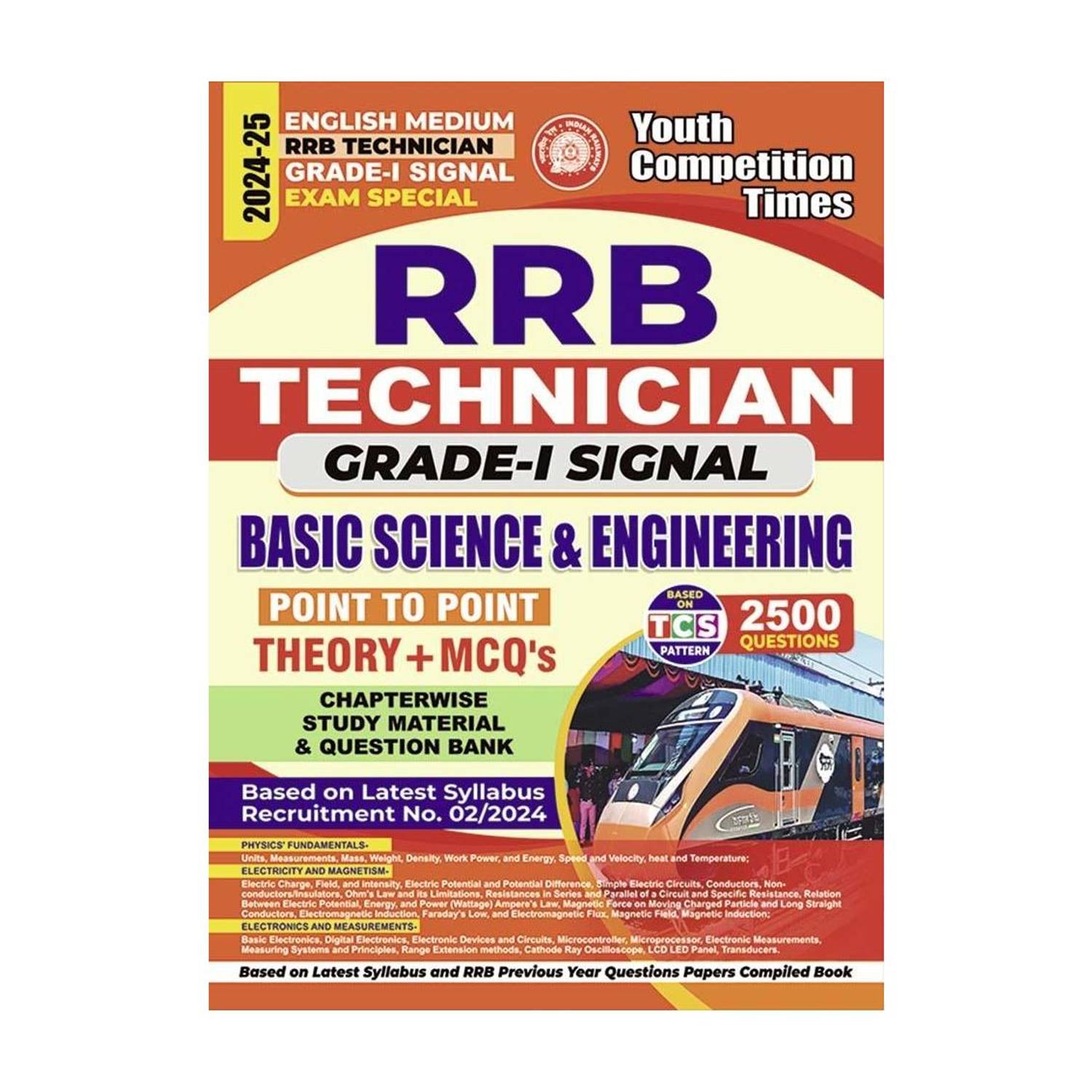 2024-25 RRB Technician Grade-I Signal Basic Science & Engineering Study Material Question Bank