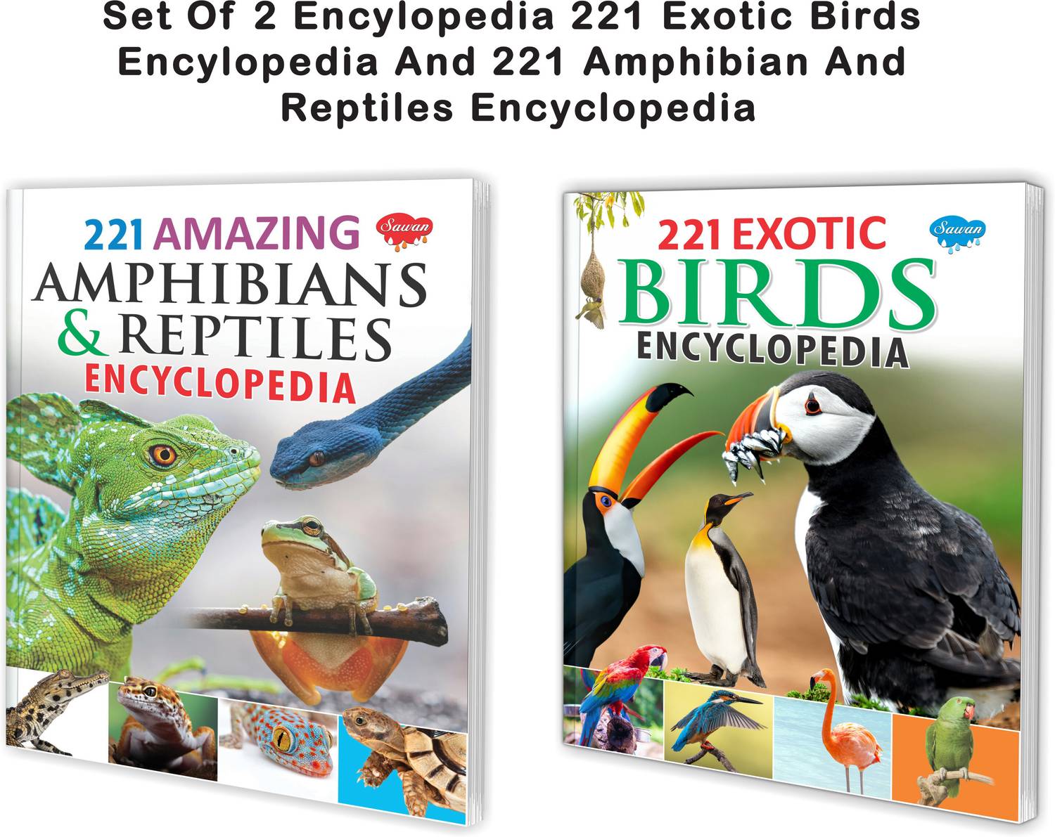 221 Exotic Birds And Amphibians And Reptiles Encyclopedia Books