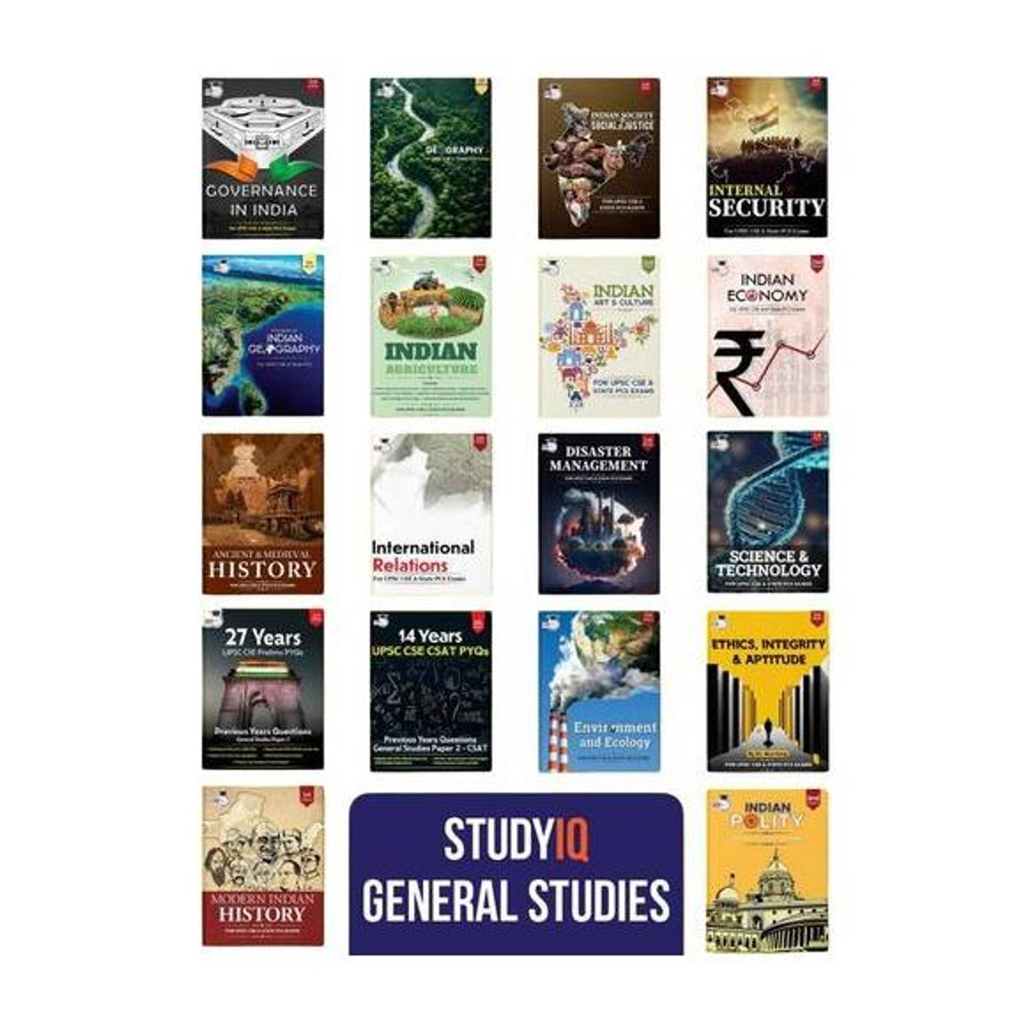 UPSC Books Combo| History, Geography, Polity, Economy, PYQ, Art, Science And Other Books, Civil Services Exam Prep Study Material (Set Of 18 Books) UPSC CSE, State Administrative Exams 2026