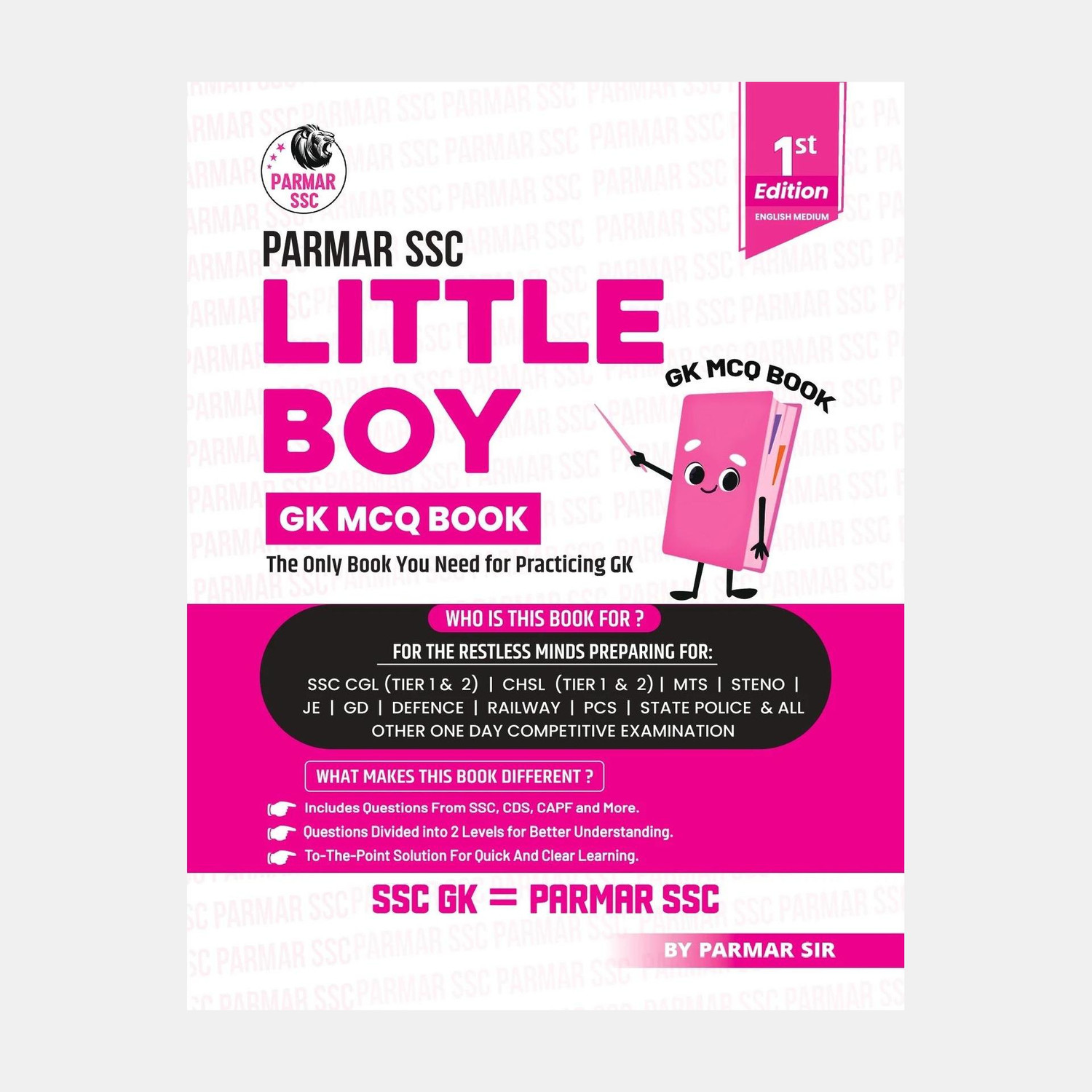 Parmar SSC Little Boy | GK MCQ Book For Practicing GK | English Medium | 1st Edition, 2025 | Useful For SSC CGL And CHSL (Tier 1 & 2) | CPO | MTS | Steno | Selection Post | JE | GD | Defence | Railway | PCS | State Police & All Other One Day Competitive Examination