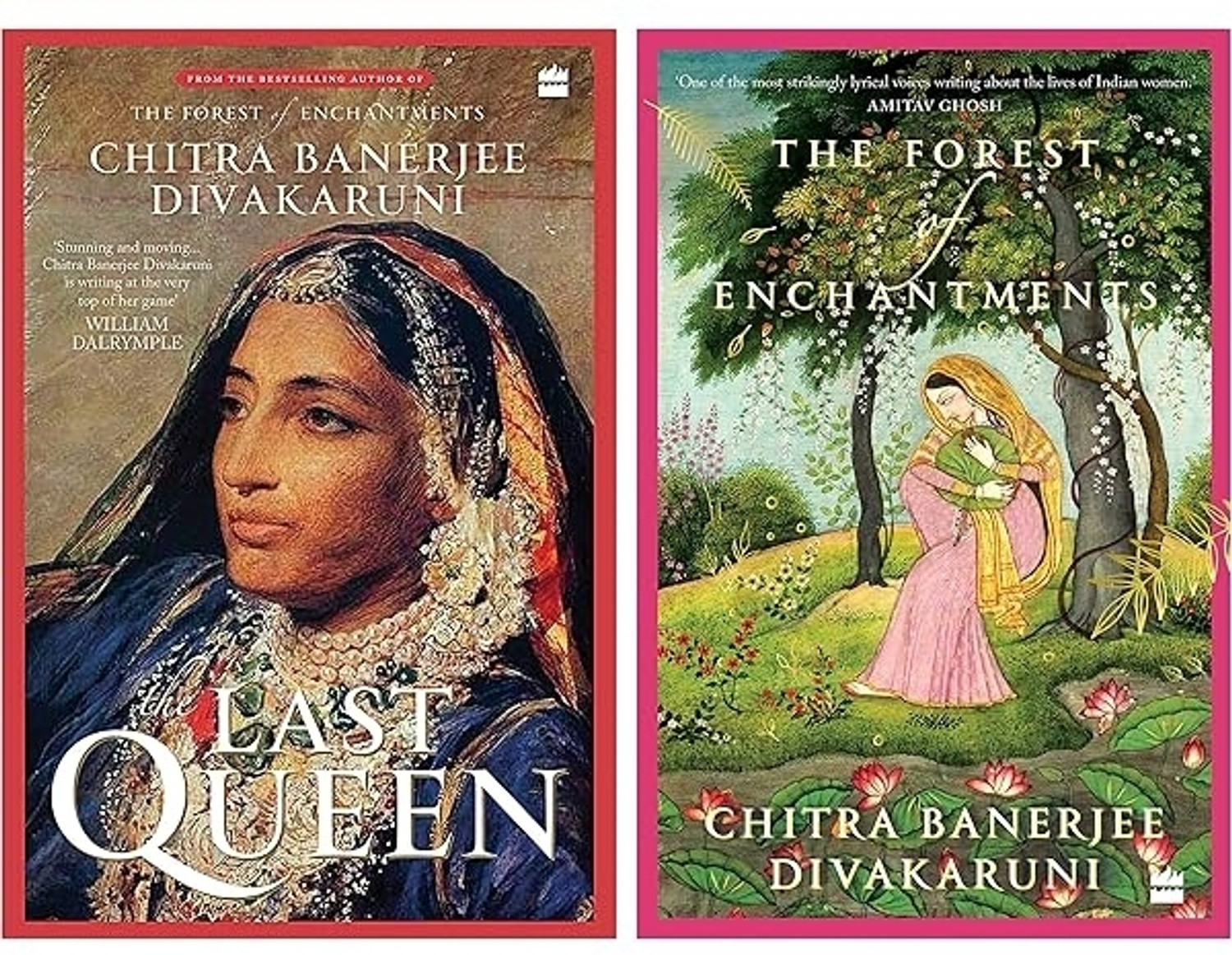 Image of The Last Queen & The Forest Of Enchantments - 2 Book Combo Set By Chitra Banerjee Divakaruni (Paperback, 2022)
