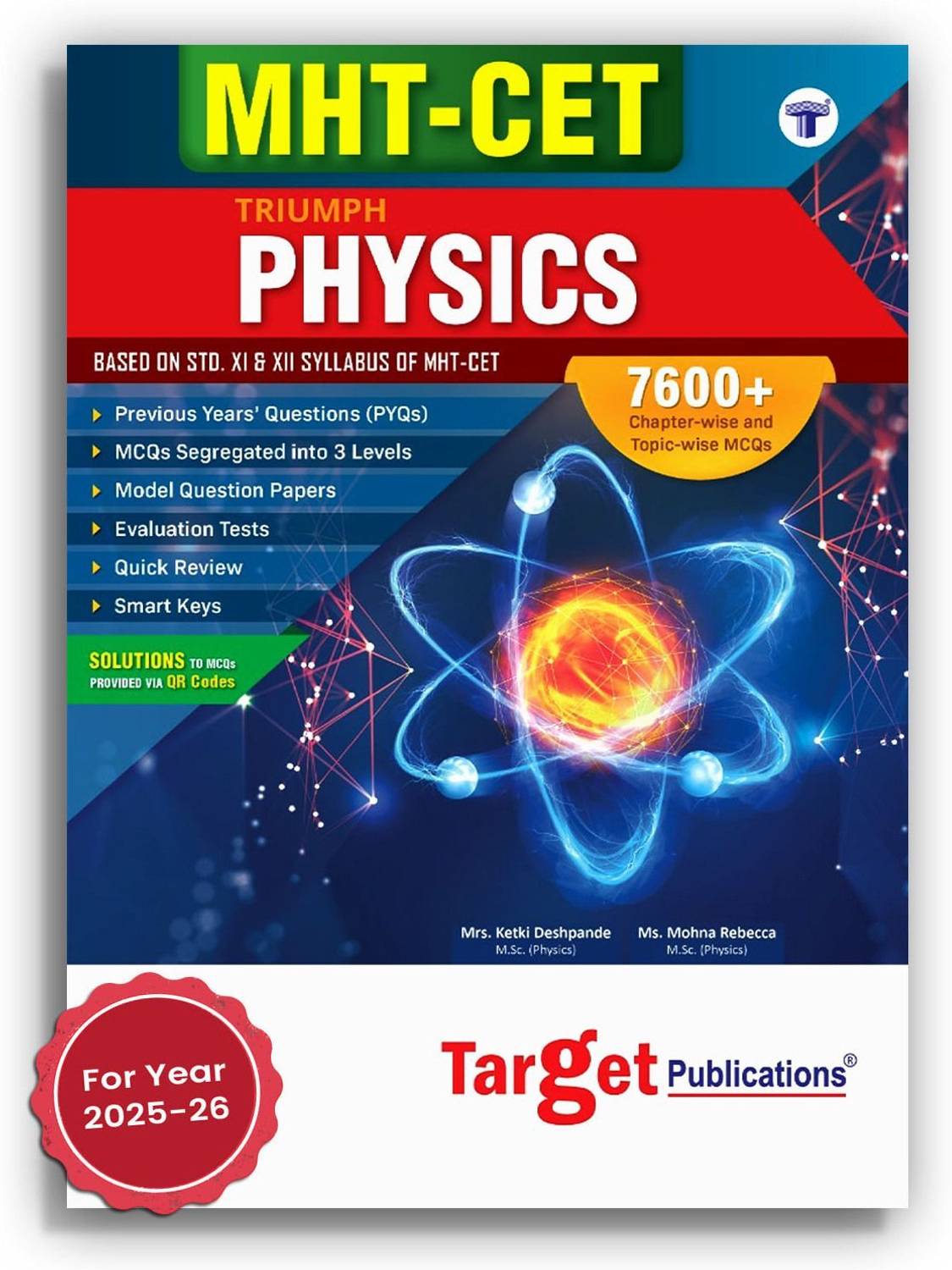 MHT-CET Triumph Physics Book 2026 Includes Chapterwise MCQs B