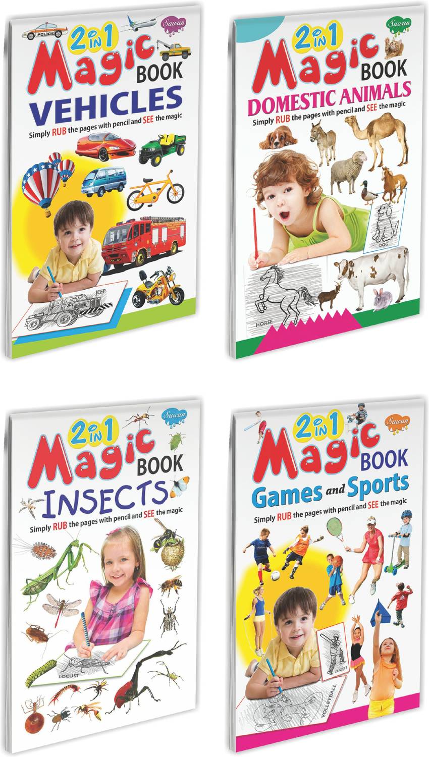 Magic Colouring Books Books Super Jumbo Combo For Collecters