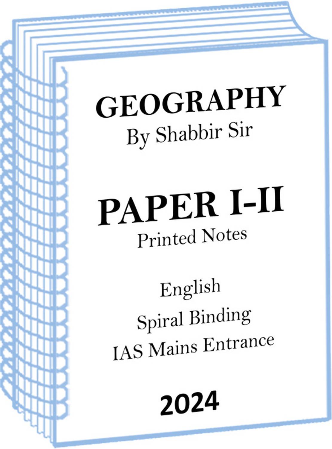 Complete Set Edukemy Geography Optional Printed Notes By Shabbir