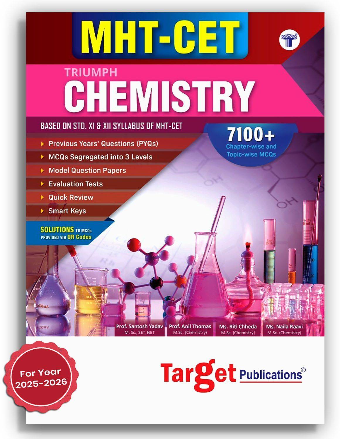 MHT-CET Triumph Chemistry Book For Engineering And Pharmacy Entr