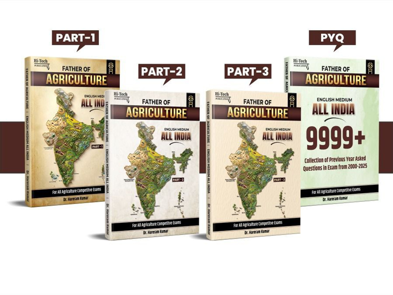 Image of Father Of Agriculture - English Medium All India | 9999+ Previous Year Questions (2000-2025) | Complete Set Part 1, 2 & 3 | For All Agriculture Competitive Exams | Dr. Hareram Kumar