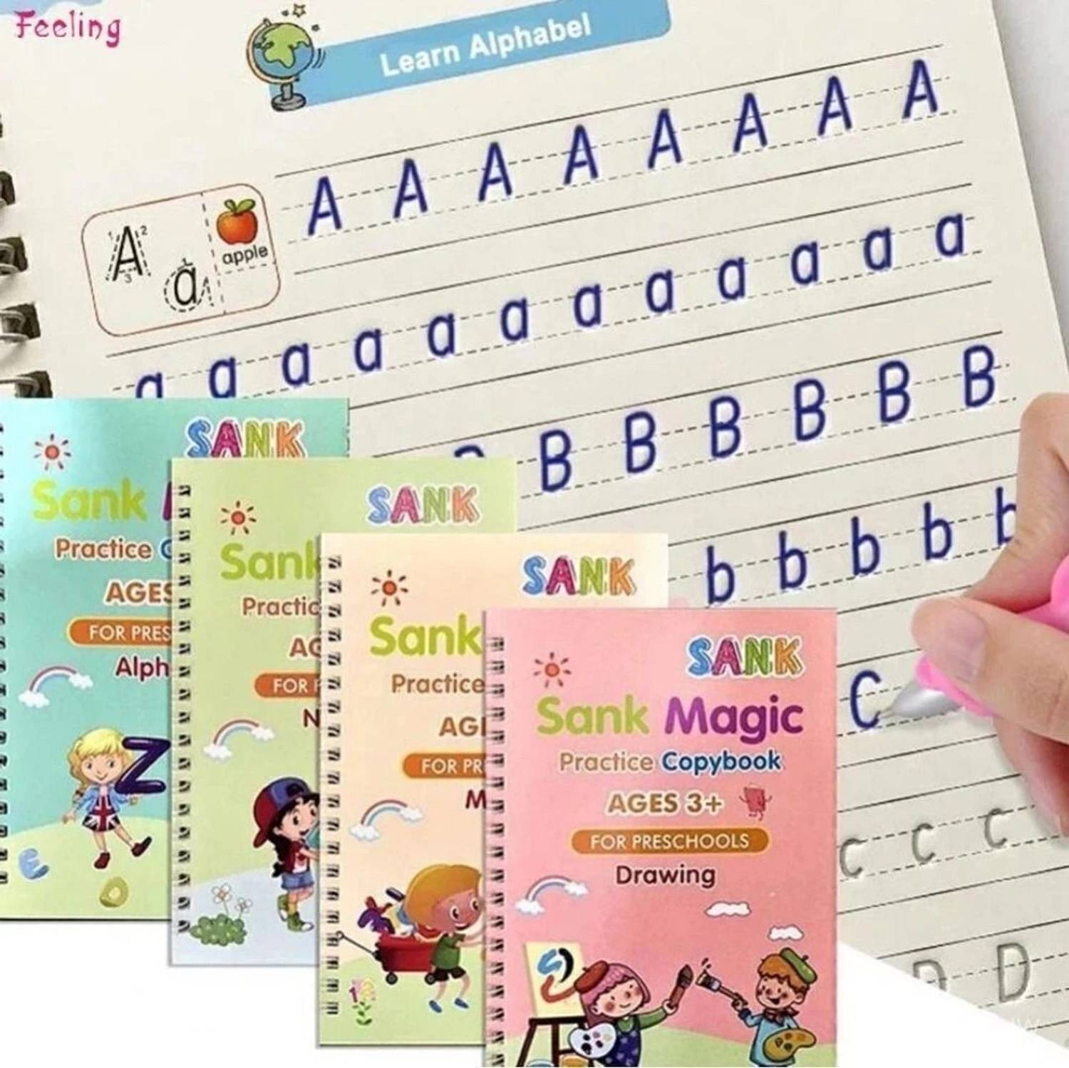 Mega Style Magic Practice Copybook For Kids - Handwriting Practi