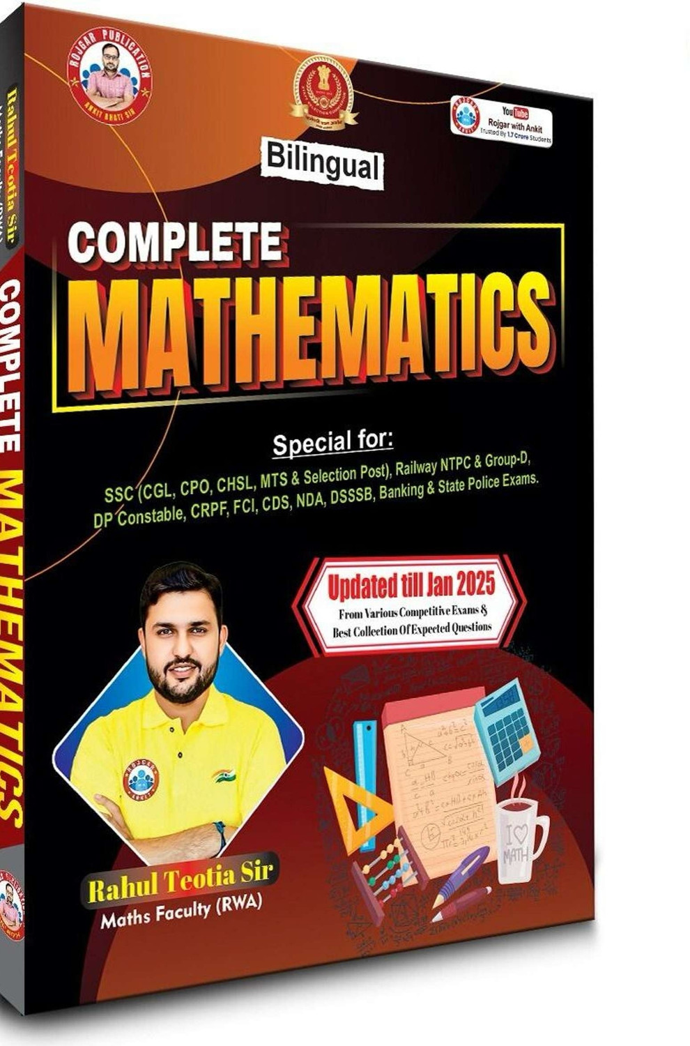 Image of Complete Mathematics Bilingual Book 2025 By Ankit Bhati & Rahul