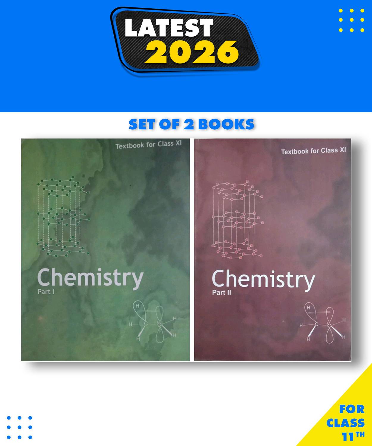 Ncert Chemistry Class 11 Pack Of 2 Book Part 1 And 2 English Med
