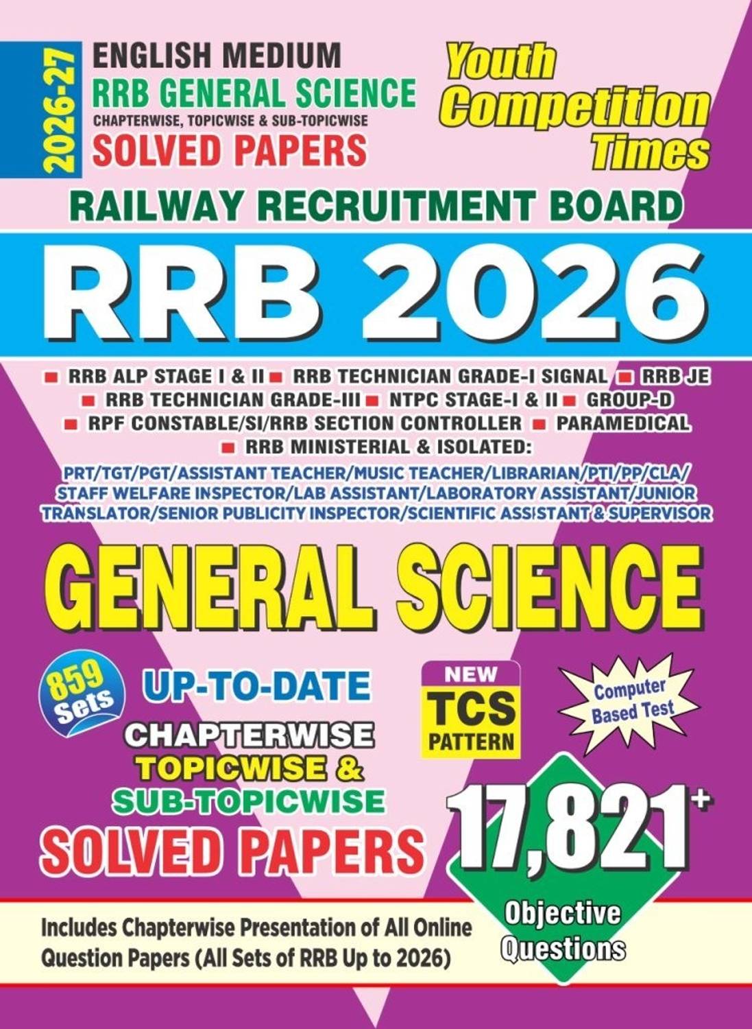 English RRB General Science Solved Papers 2026 Chapter-Wise