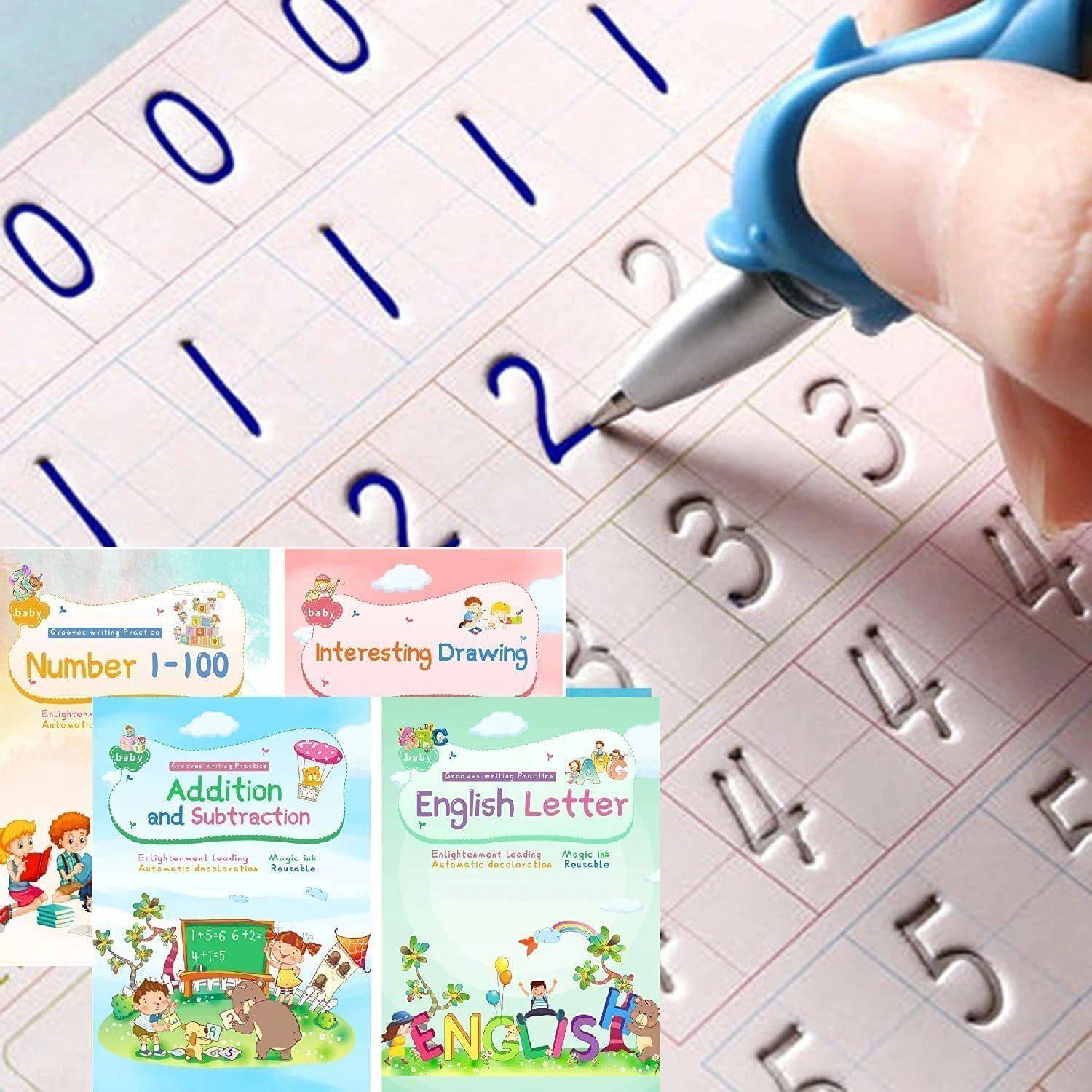 Magic Ink Copybooks For Kids Reusable Handwriting Workbooks For
