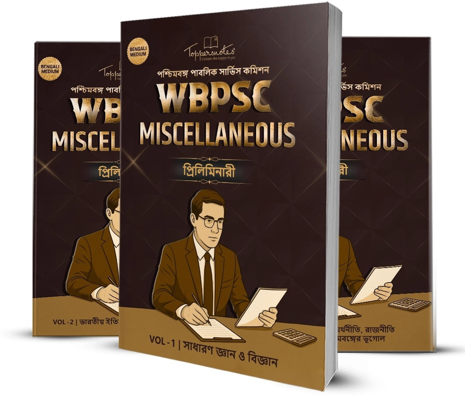 Image of ToppersNotes WBPSC Miscellaneous Prelims Exam Preparation Study Material Notes, Bengali Medium, Set Of Books, Edition