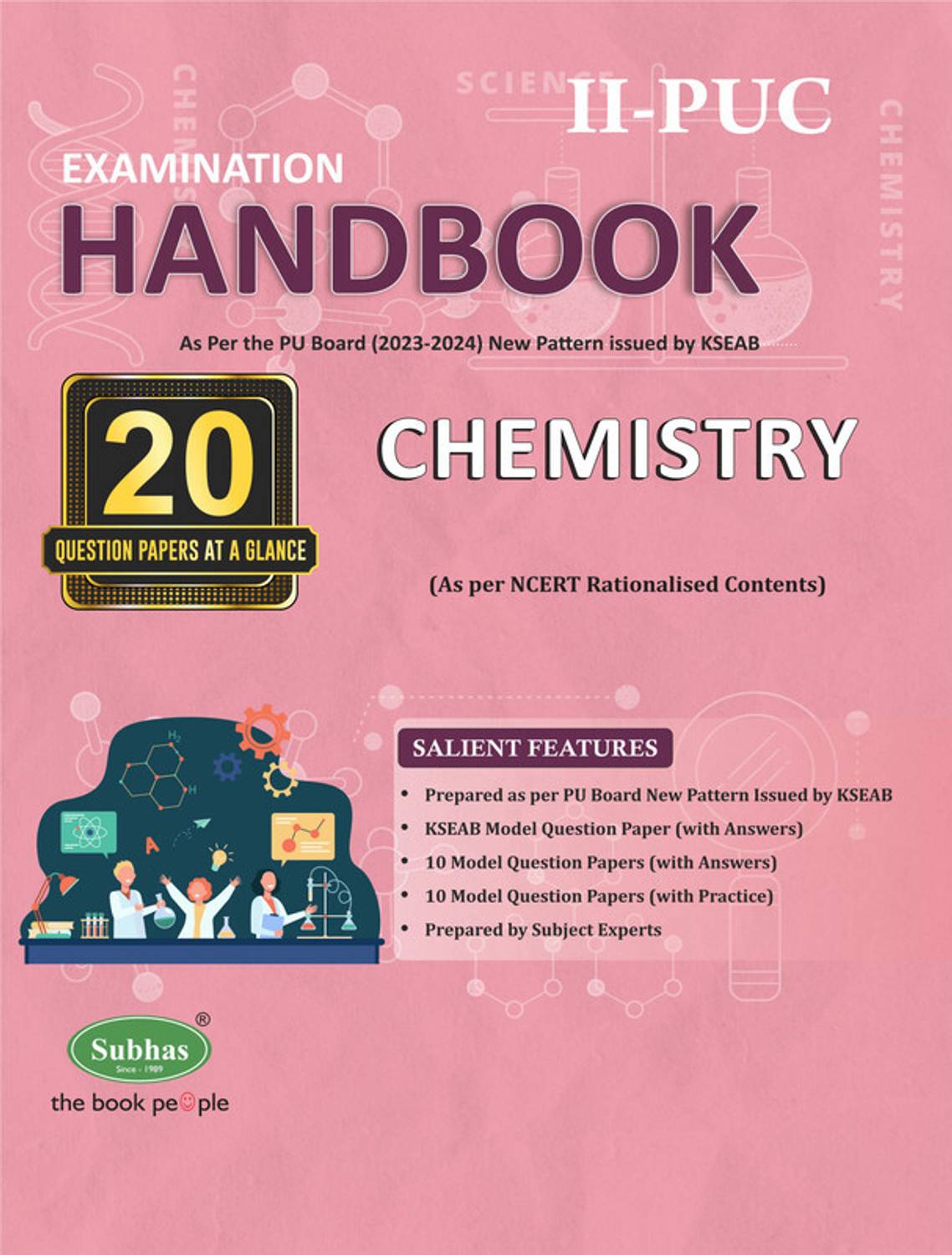 2nd Puc Examination Handbook Chemistry As Per New Exam Pattern 2023-24