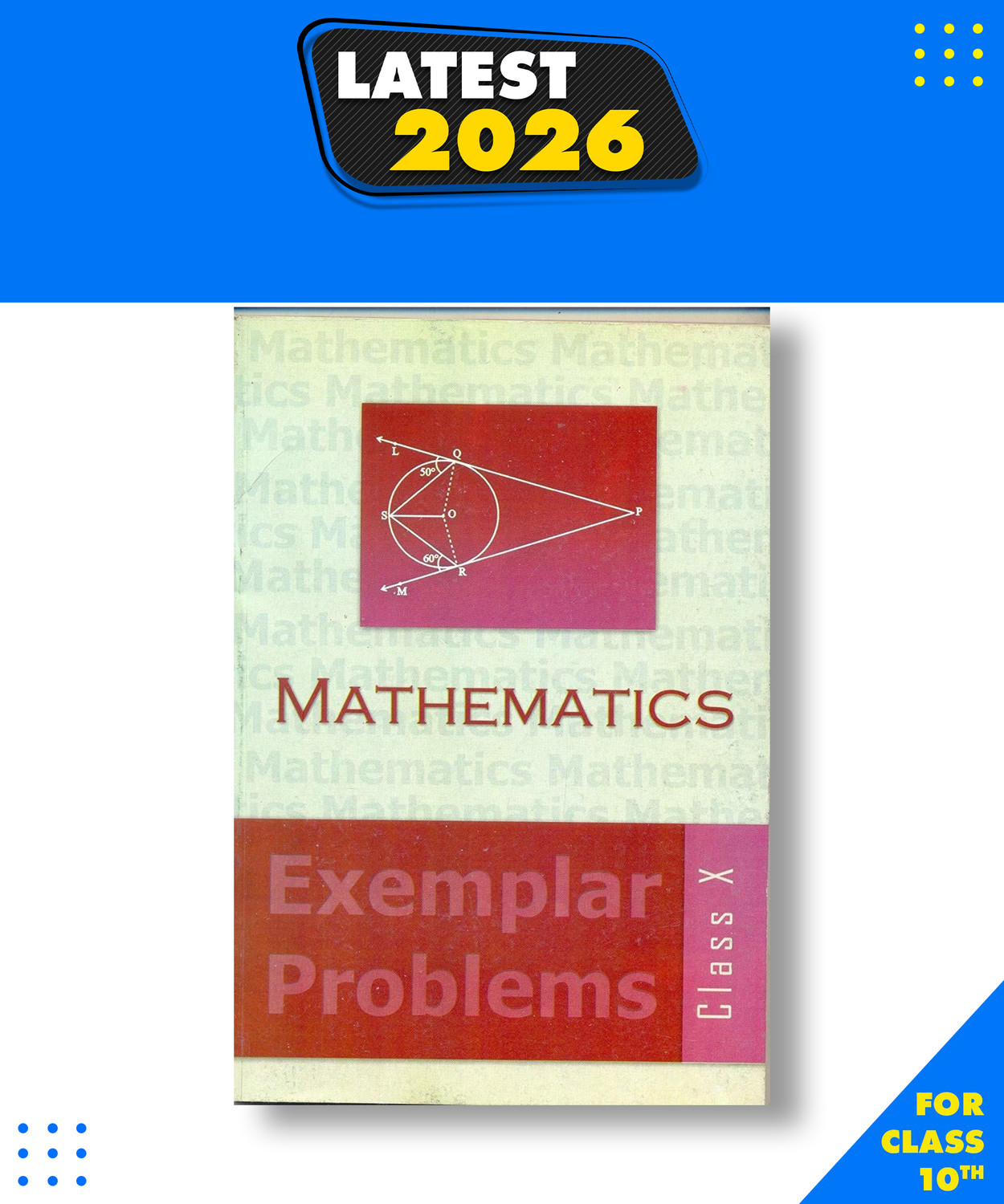Image of NCERT Math Exemplar Problems Class 10 Paperback, NCERT|New Edition For 2025-2026