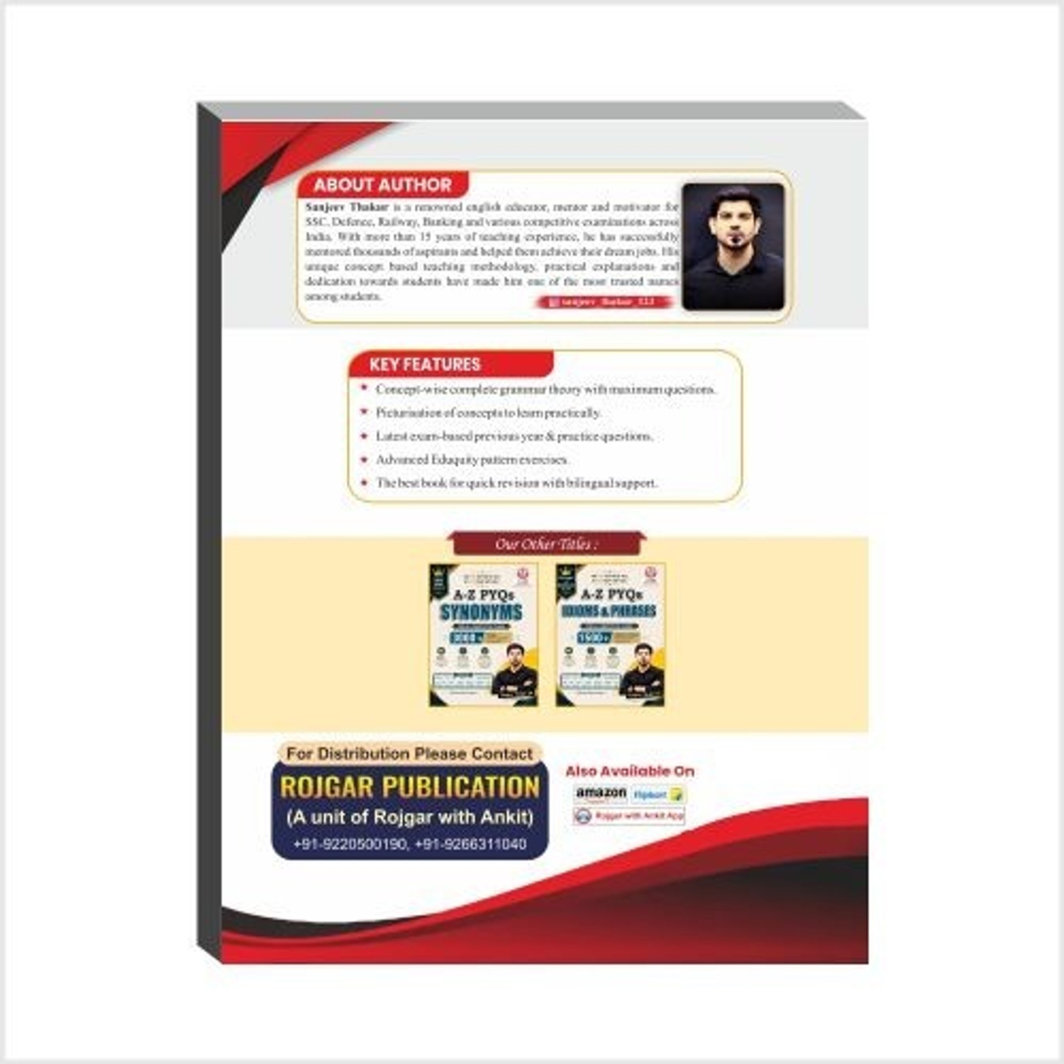 Image of Concept Book Of English Grammer Book By Ankit Bhati Sir & Sanjeev Thakur Sir RWA