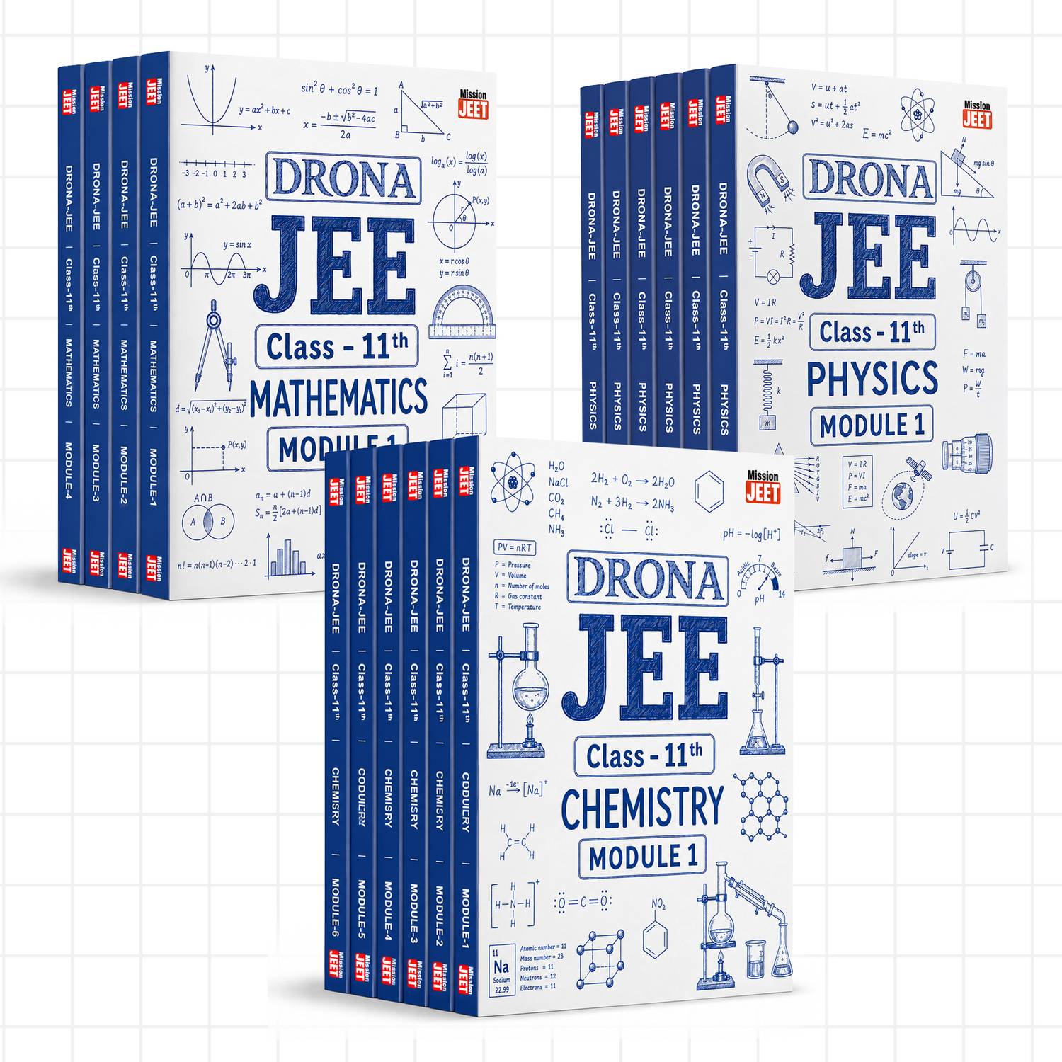 DRONA JEE Class 11 PCM Module Set - Image 1
