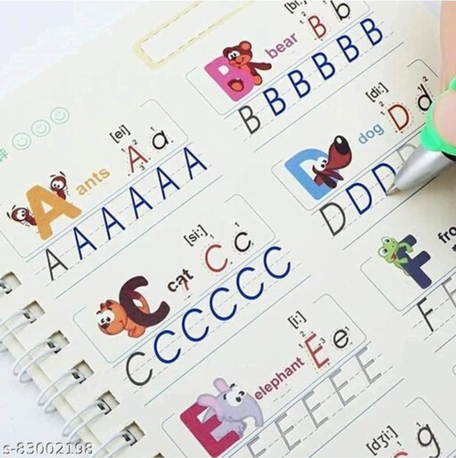 Image of Sank Magic Practice Copybook,(4BOOK + 10REFILL+ 1pen +1grip) Number Tracing Book
