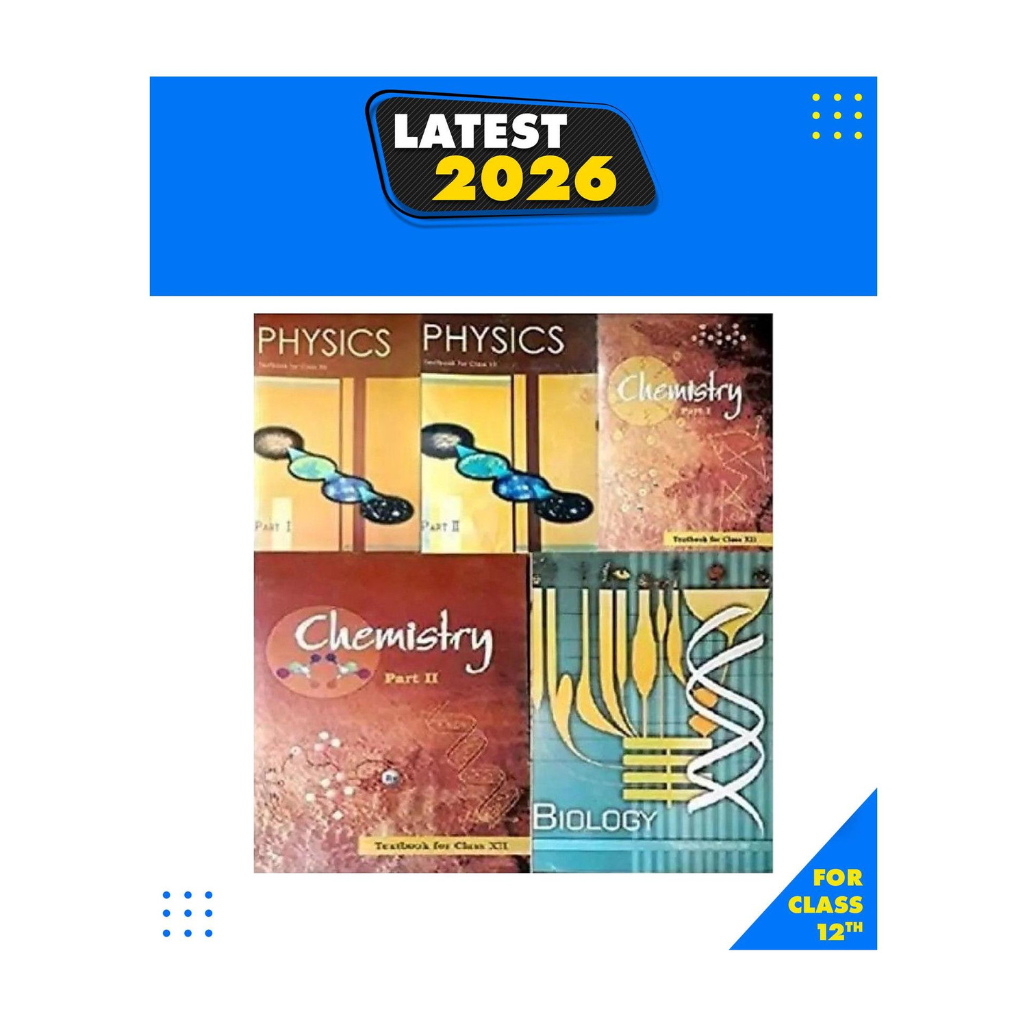 NCERT PCB Physics, Chemistry, Biology Textbook For Class 12th Combo Set, Paperback Binding Paperback, NCERT|New Latest Edition For 2025-2026