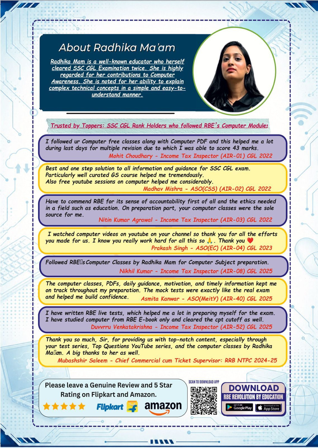 Image of Computer Awareness Ultimate Solution For Ssc Railway And Delhi Police Book By Radhika Mam (Rbe)