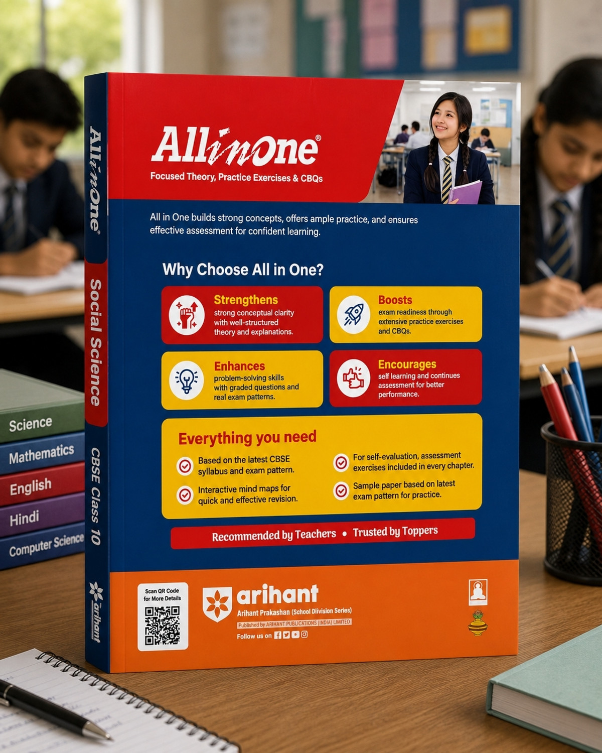 Image of All In One Social Science CBSE Class 10 Book 2026-27 | CBSE Syllabus | Theory, Practice Exercises & CBQs