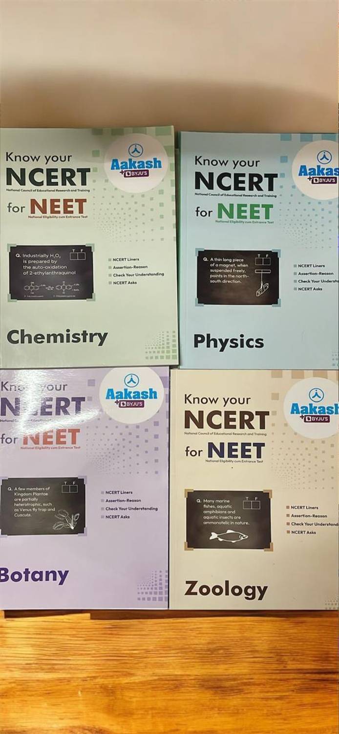 Aakash Byjus Know Your NCERT For NEET Latest 2023-24 Edition (Set Of 4 Books) (Paperback, Aakash Study Materials, Byjus)