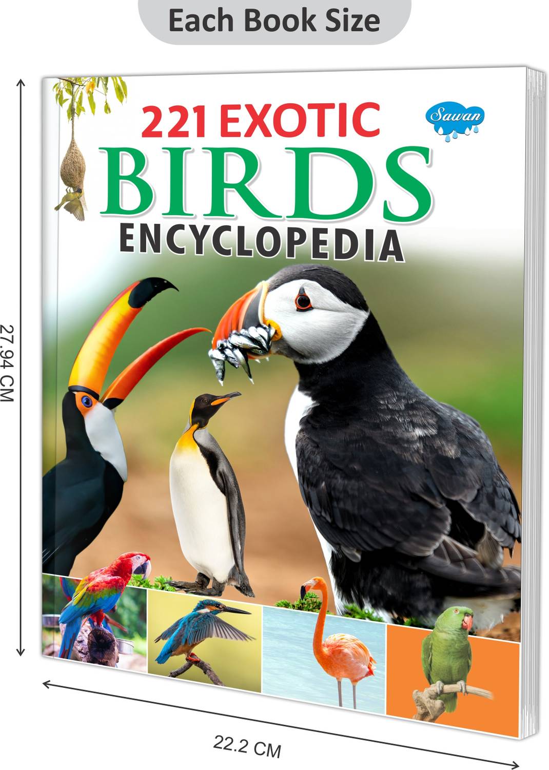 221 Exotic Birds Encyclopaedia Book For Kids : Educational Books