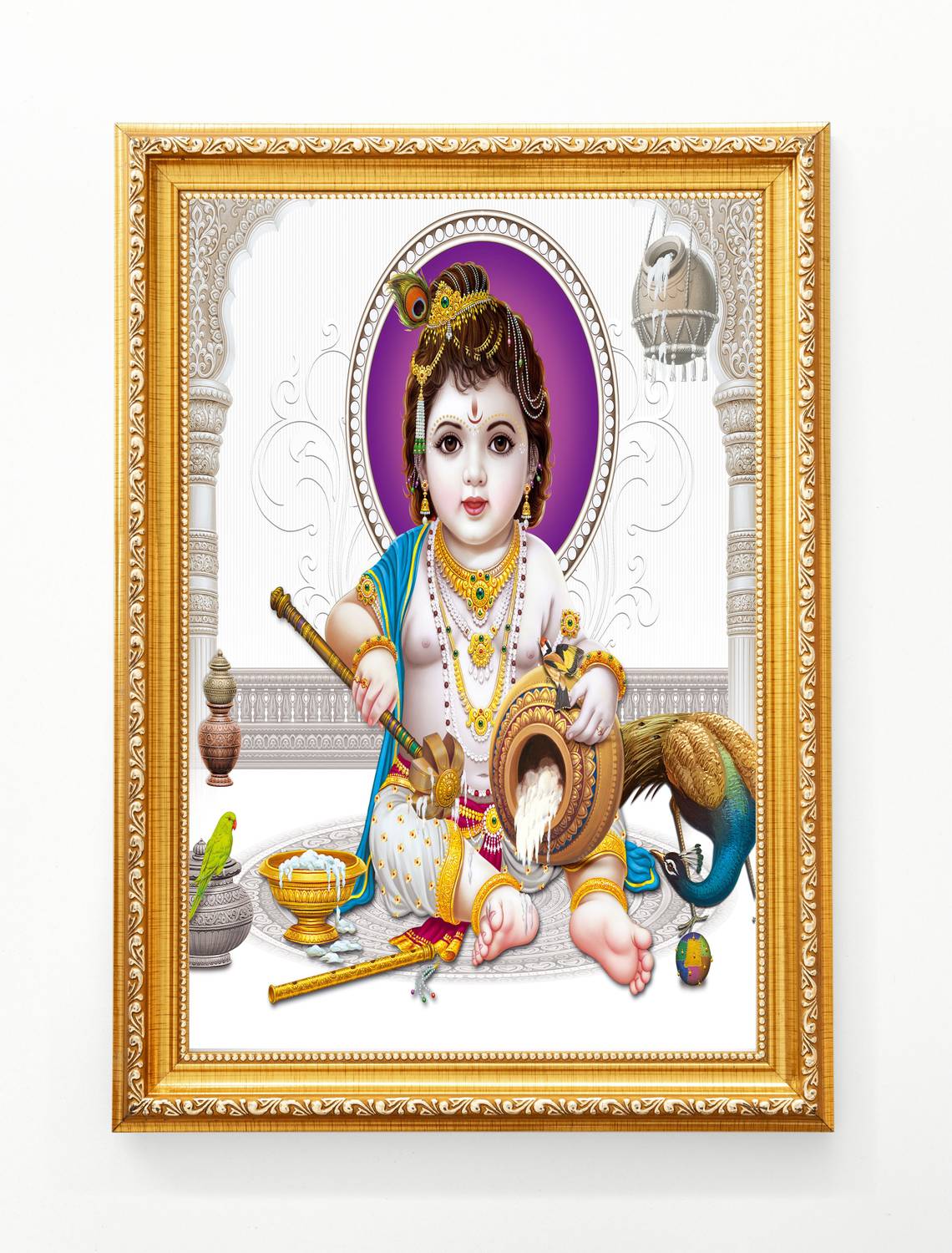 PAC Bal Krishna Golden Religious Frame
