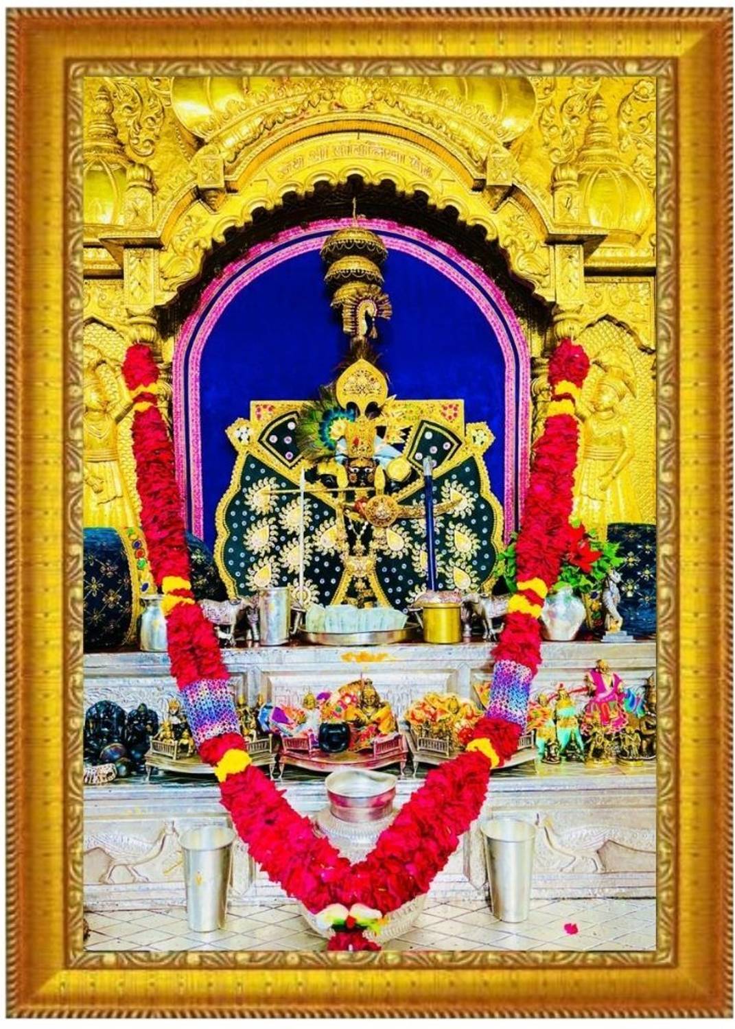 Bhagyalaxmi Creations Sawariya Seth Ji Photo Frame | Divine Wall Decor for Home & Mandir Religious Frame