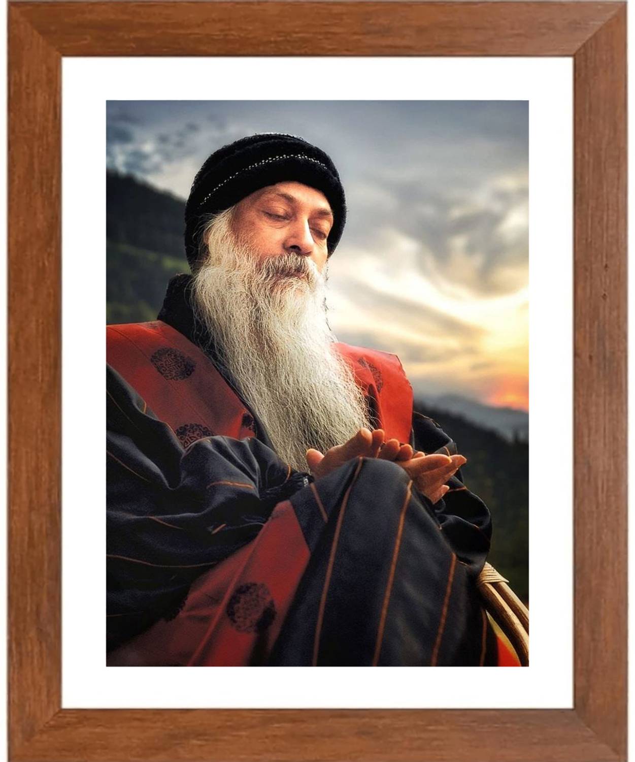 HitechMart Osho (Rajneesh) Photo Frame Religious Frame Price in