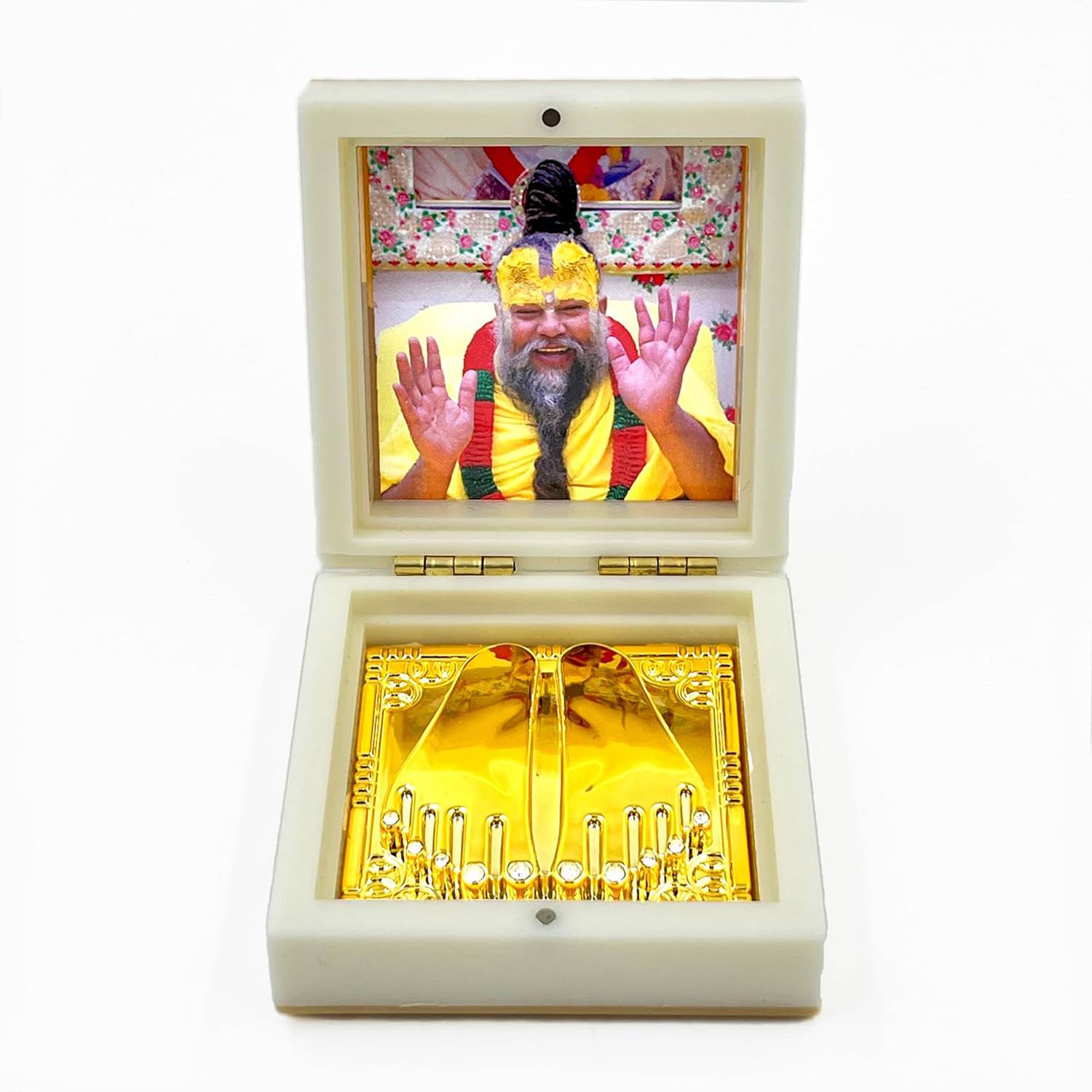 AmayDivine Premanand Ji Maharaj with Radha Krishna Ji Religious Frame