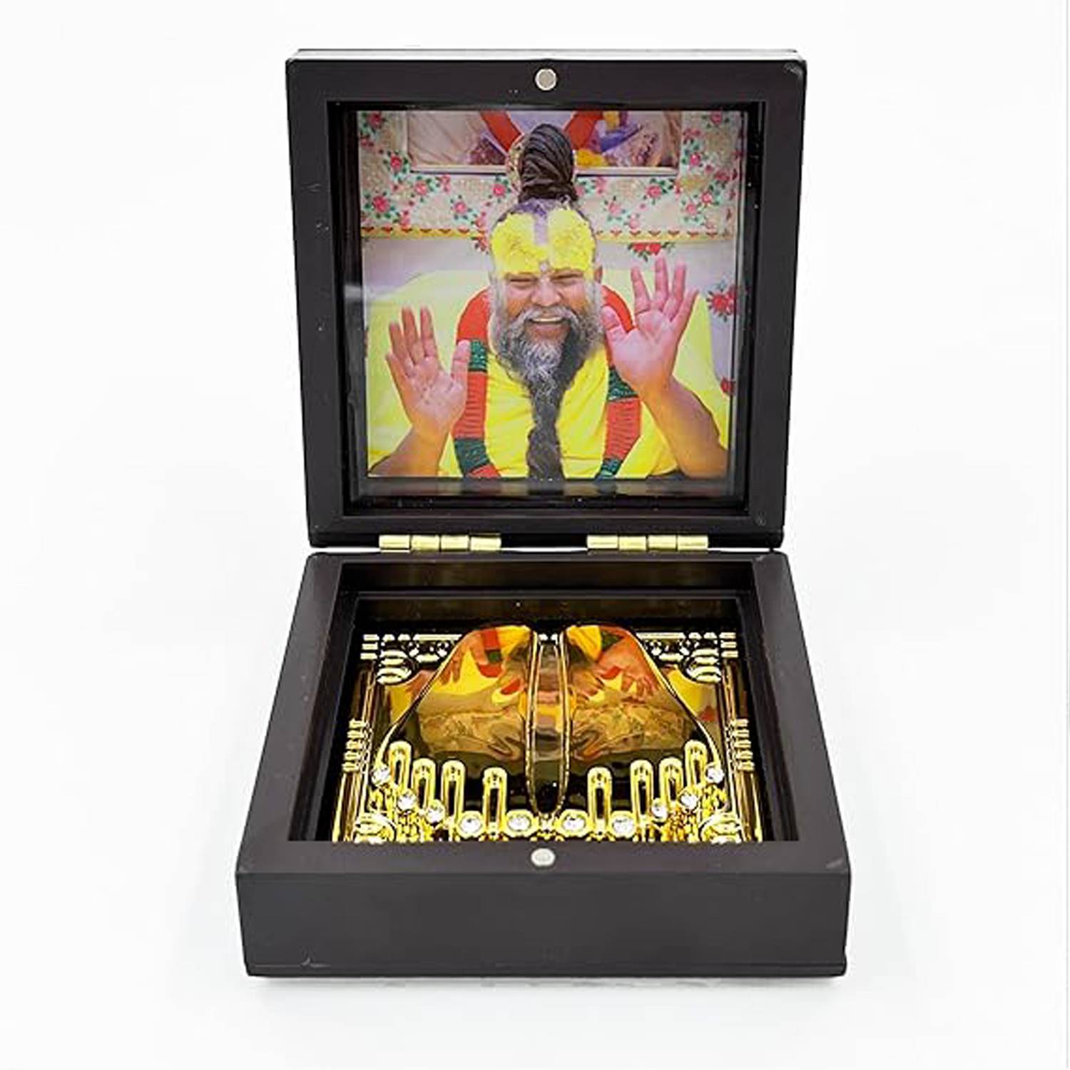 AmayDivine Premanand Ji Maharaj with Radha Krishna Ji Religious Frame