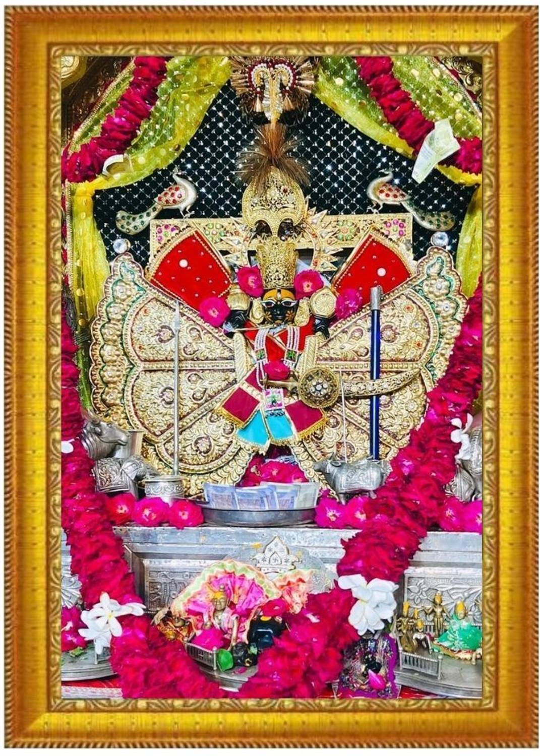 Bhagyalaxmi Creations Sawariya Seth Ji Photo Frame | Divine Wall Decor for Home & Mandir Religious Frame
