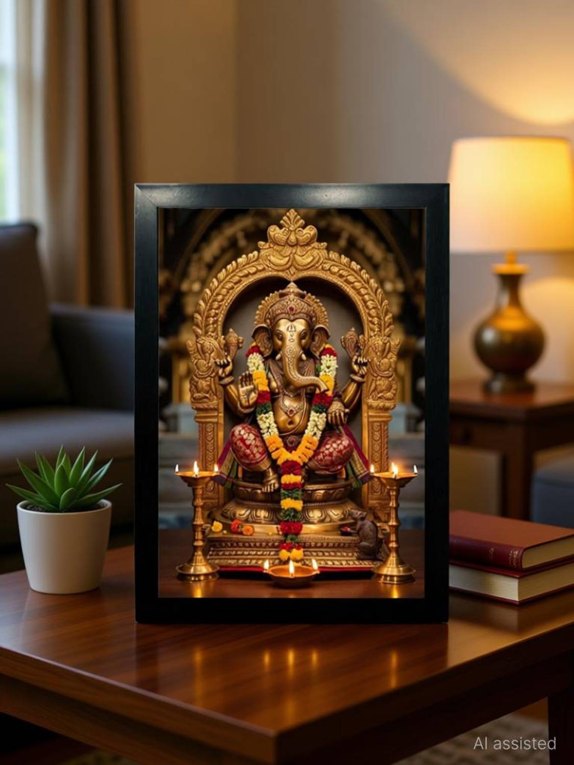 Aashit Lord Ganesha Religious Frame