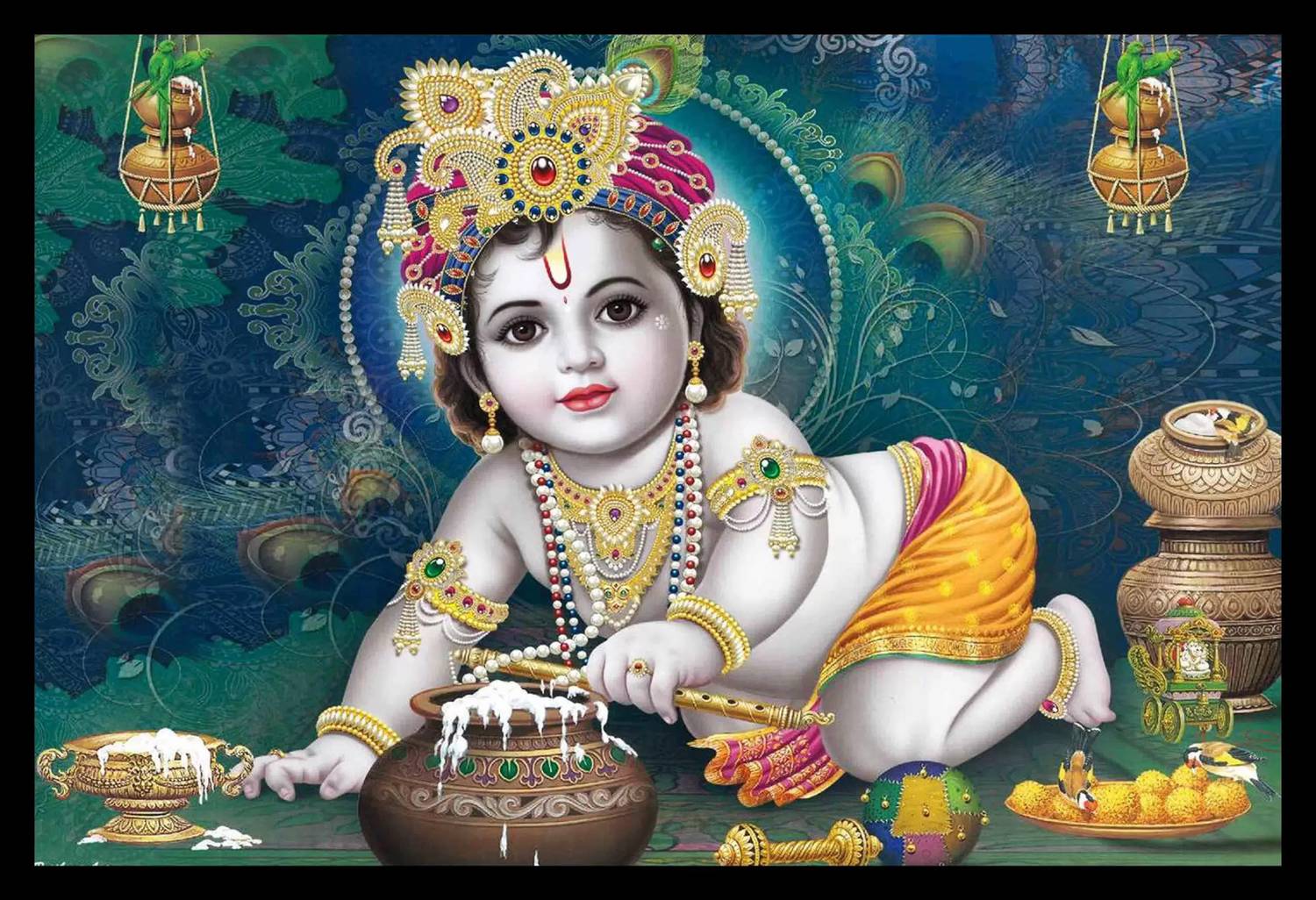 Rayno craft Kanha Ji Religious Frame