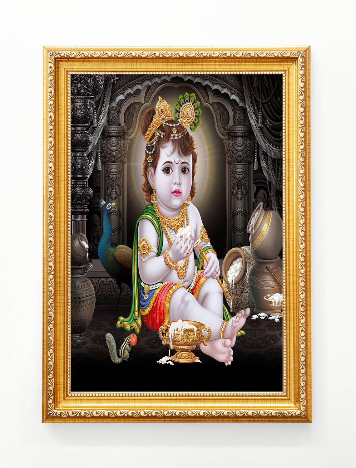 PAC Bal Krishna Golden Religious Frame