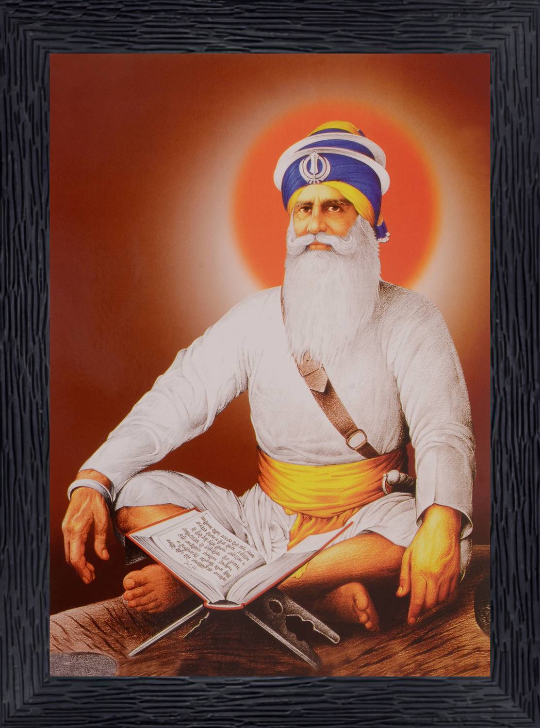 Bmsales Bisrat Creations baba deep singh ji photo frame | size= 10 inch/ 13.5 inch Religious Frame