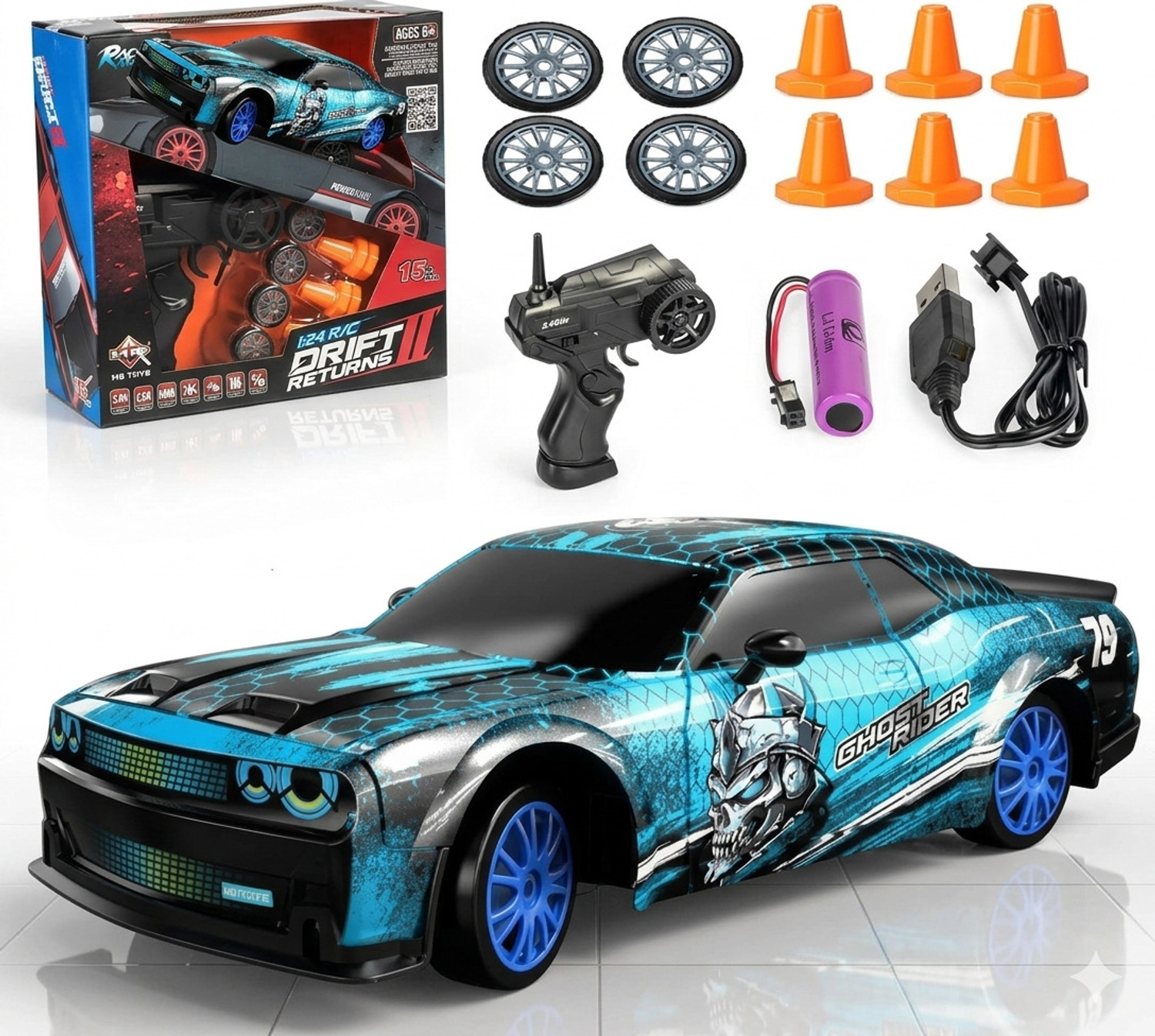 Image of Flytek Rechargeable drift rc car 4x4 rc drift car for kids toys Drifting rc car