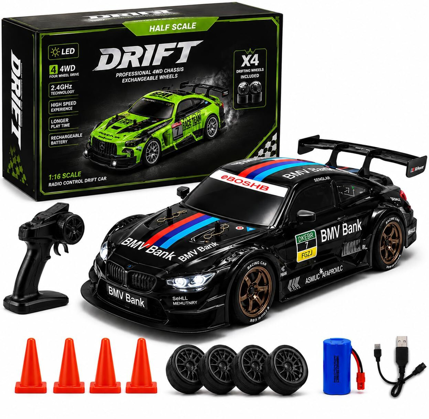 Image of ASTOY Drift Car for adults 4X4 High speed Remote control drift car with tyres