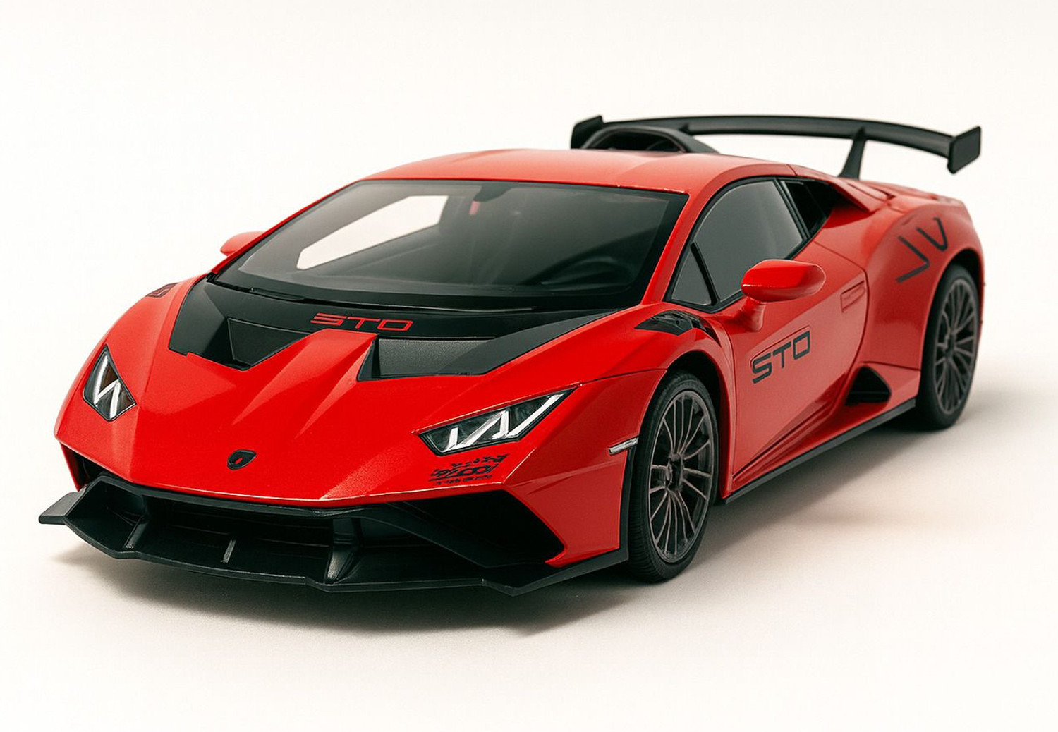 Image of crezor toys 1:32 Lamborghini STO Die-Cast Metal Car Toy with Pull Back and Light & Music