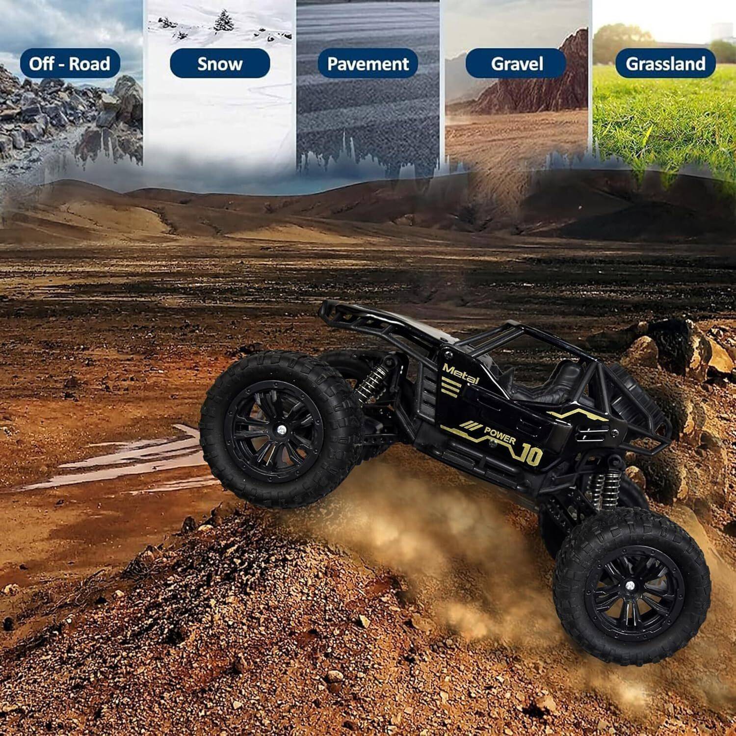 Flytek Monster Truck 4x4 Smoke Effect RC Car - Image 3