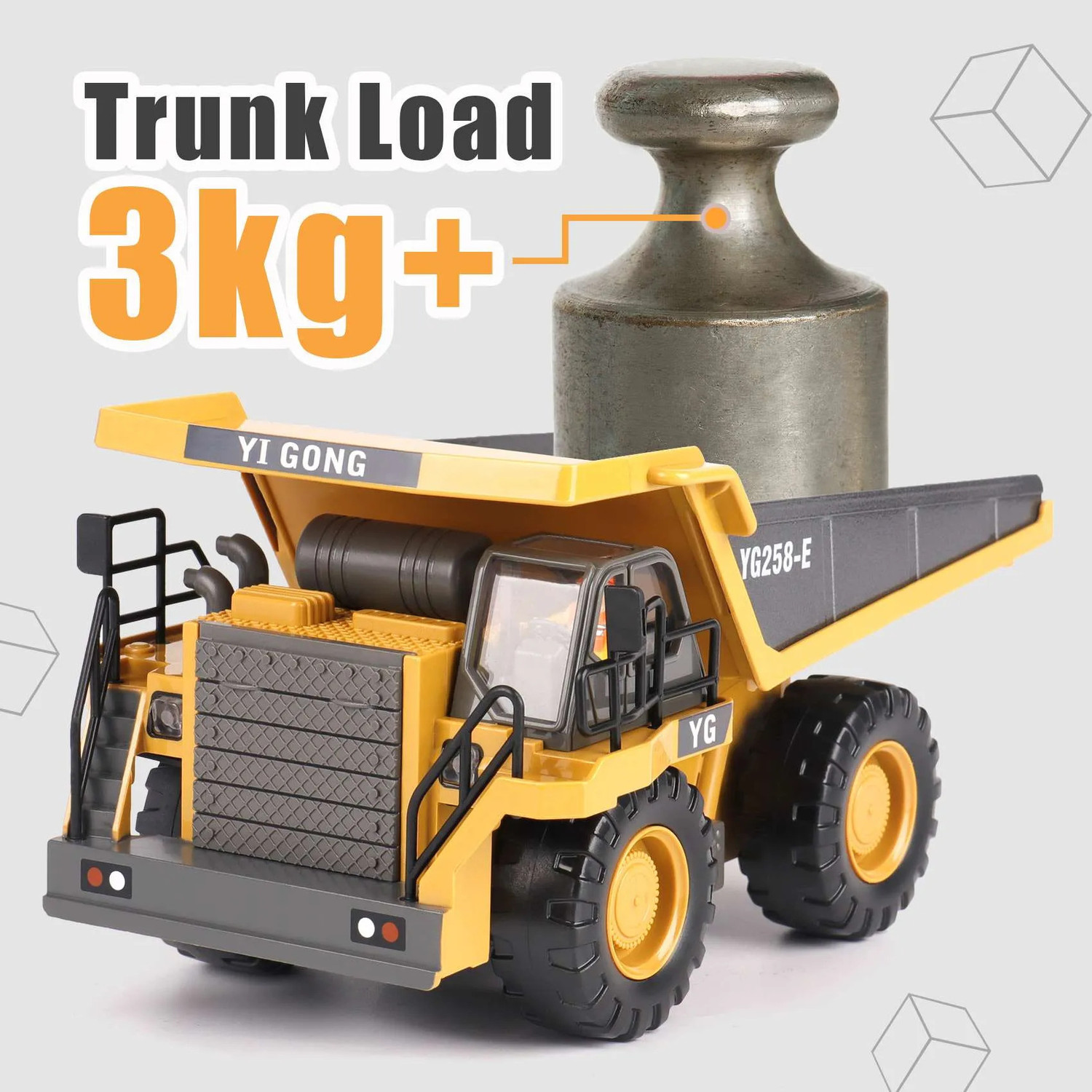 Image of KT TOYS HOUSE BEST SELLER || METAL Dump Truck 2.4Ghz RC | 9 Ch Music&Sound Heavy Duty