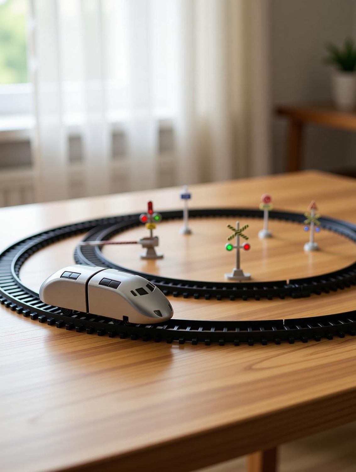 Image of touby toys High Speed Bullet Train with Tracks | Model Electric Toy Train Set for Kids