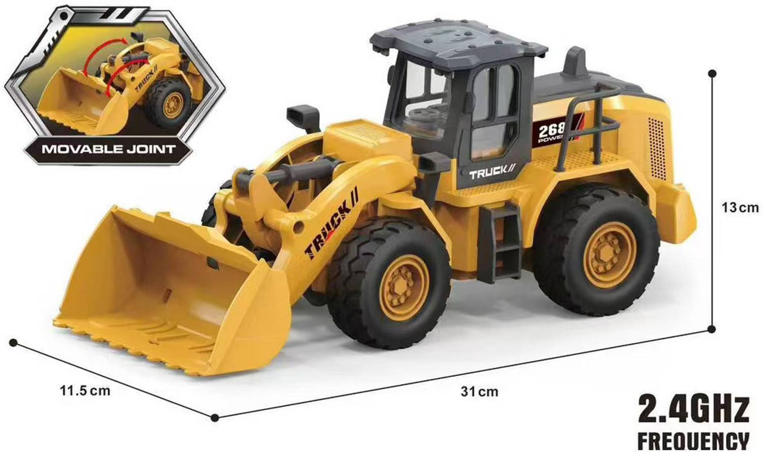 star impex Remote Control Bulldozer Shovel Loader Construction RC
