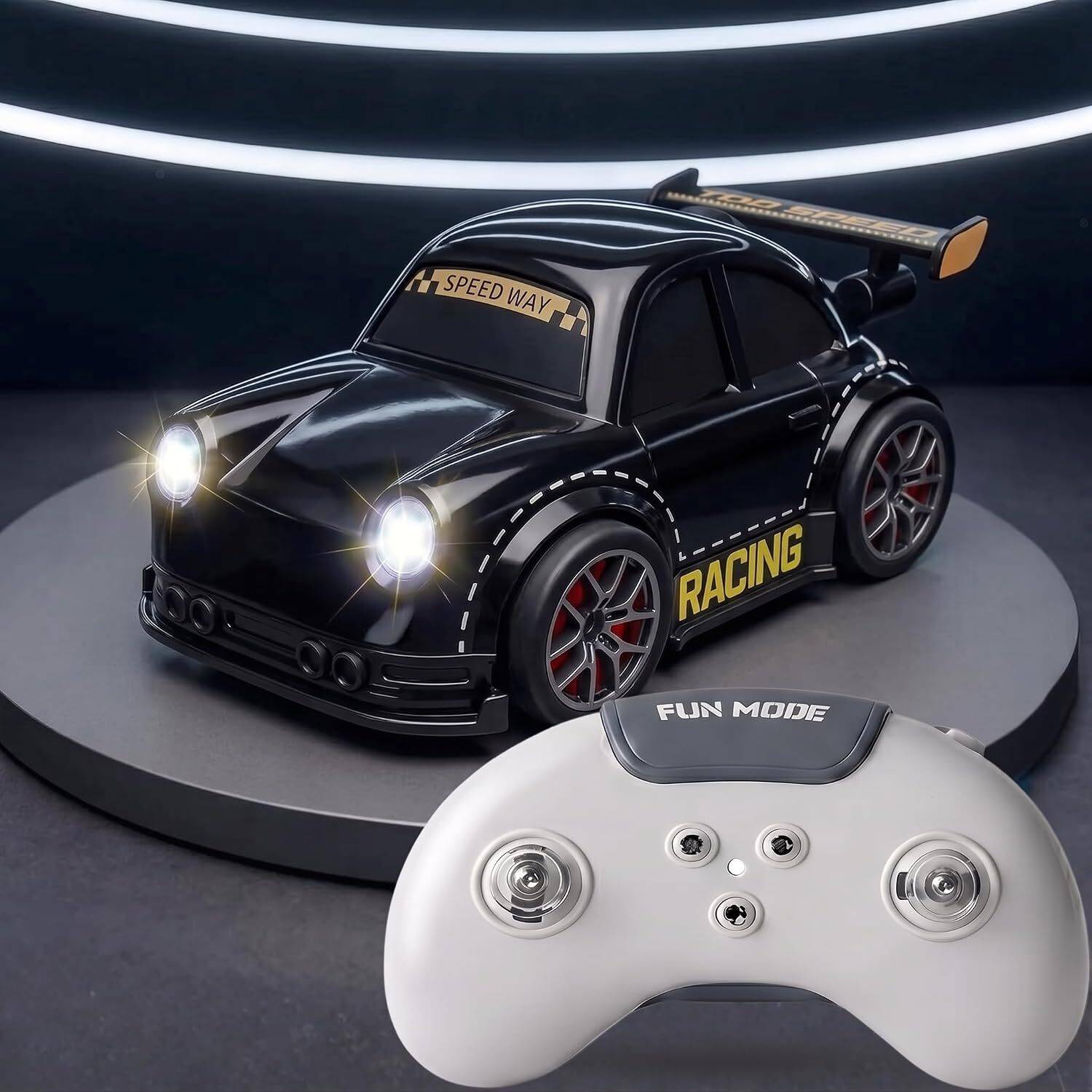 प्न अवन 4WD Drift Car with LED Lights & Music - Image 3