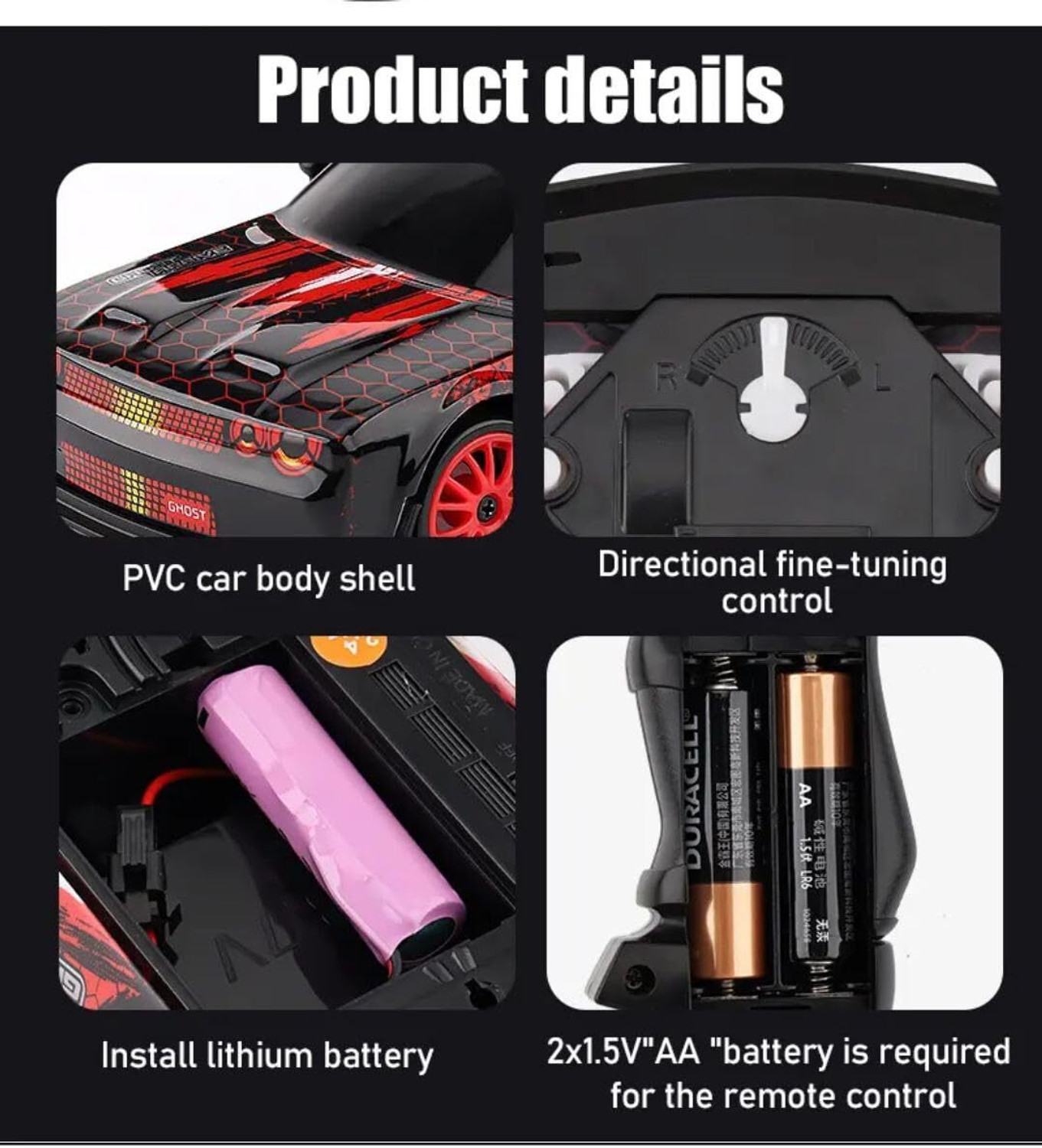 Image of Flytek Rechargeable drift rc car 4x4 rc drift car for kids toys Drifting rc car