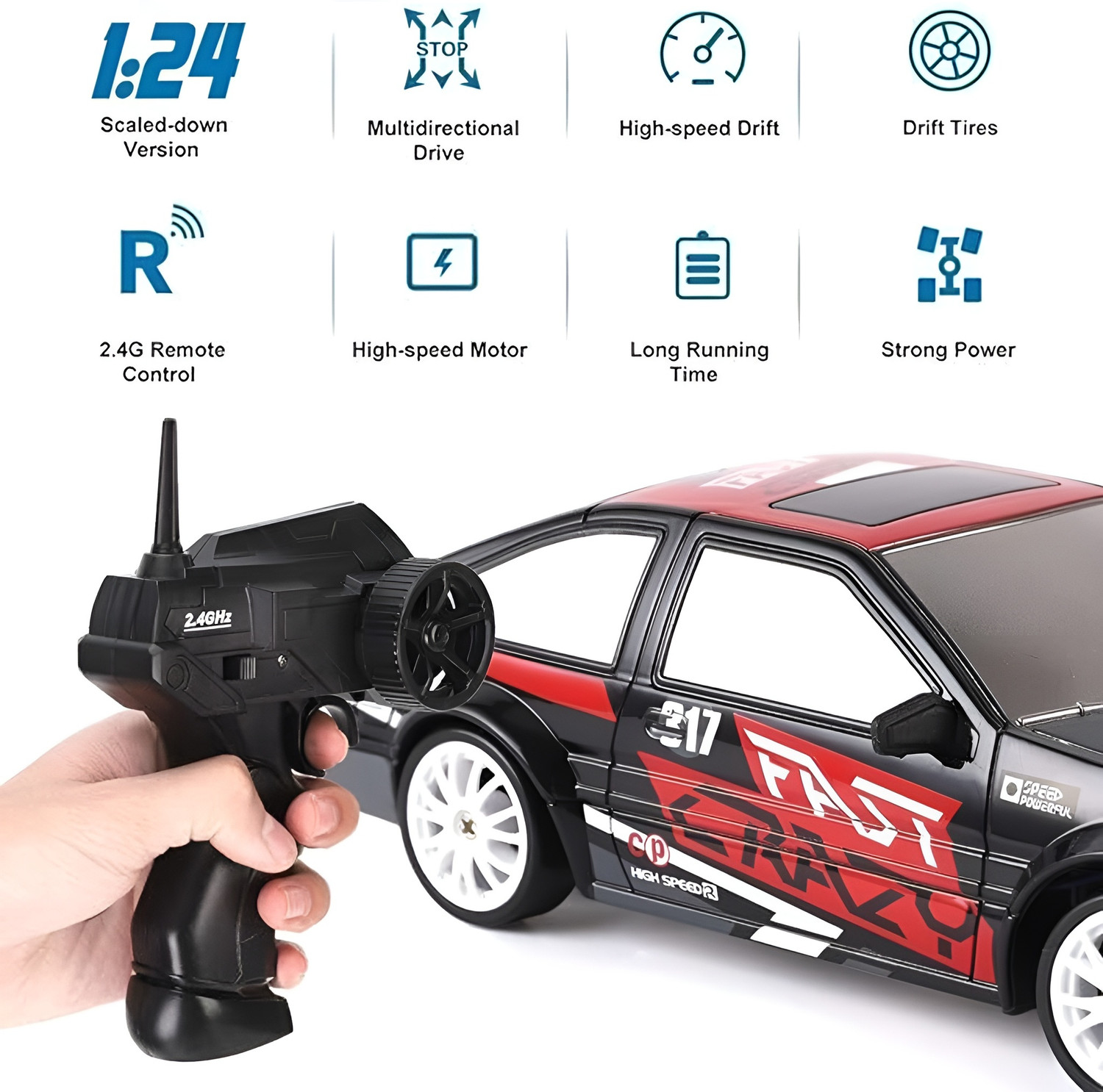 Image of Flytek Rechargeable drift rc car 4x4 rc drift car for kids toys rc cars for adults