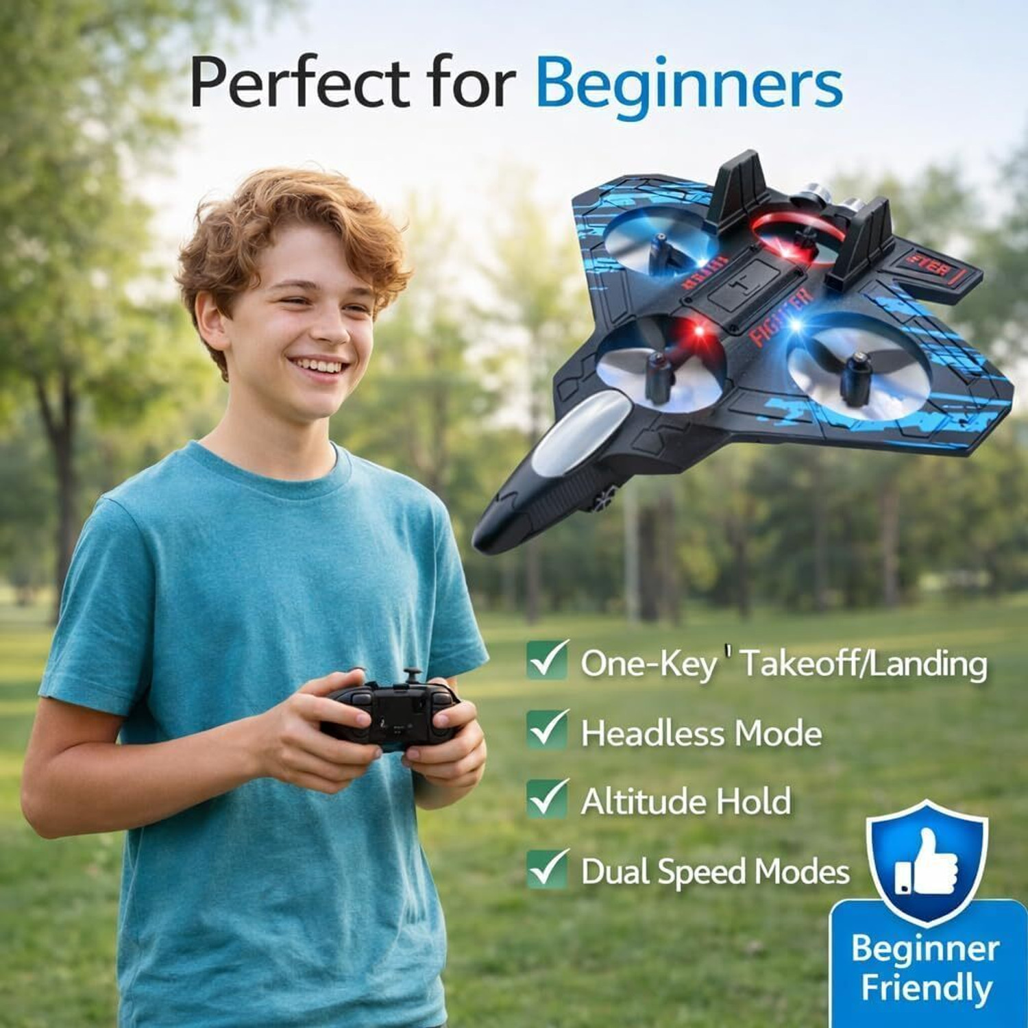 Image of SSE Toy RC Fighter Airplane| Plastic | Rechargeable Remote Control Aeroplane for Kids