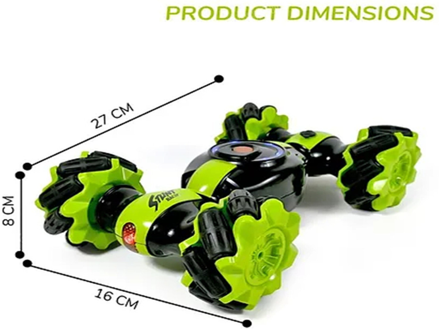 Image of JOYWHIZ Smoke Twist Car With Double Remote Control | Gesture Twist Stunt Car | Dance Car