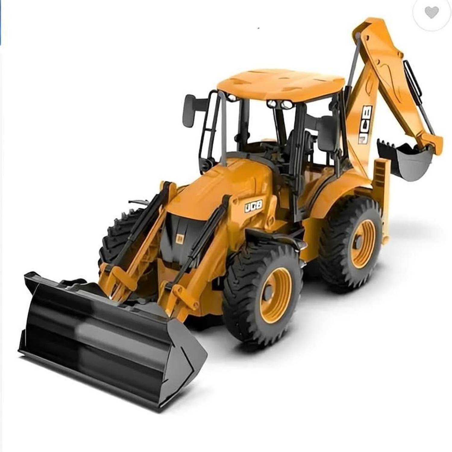 Yuven Jcb Backhoe Loader Toy Realistic Construction Vehicle Remote Control Car product image