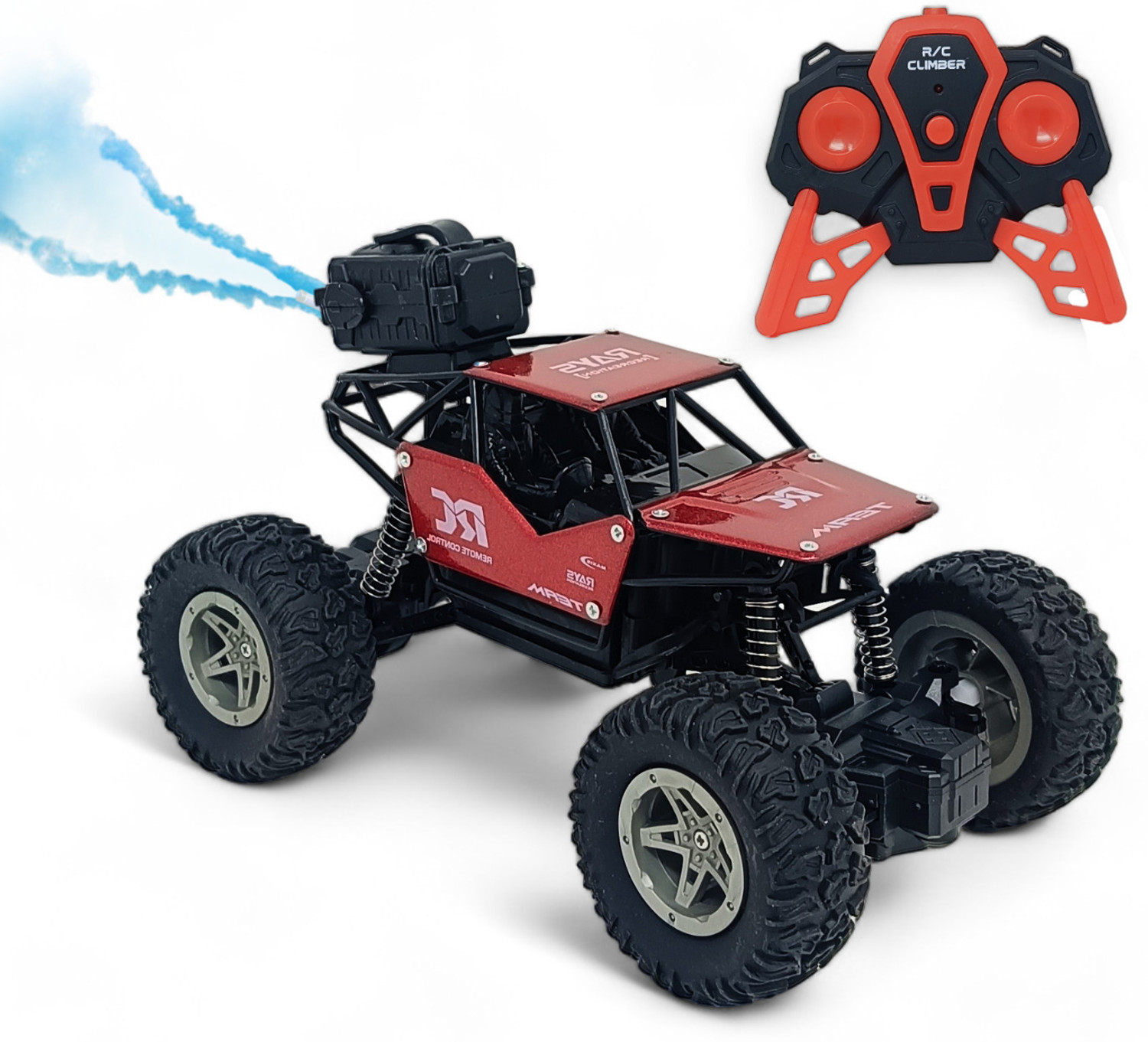 Image of FANSEEKART Monster Truck Rock Crawler metal body with smoke effect toy for kids 04